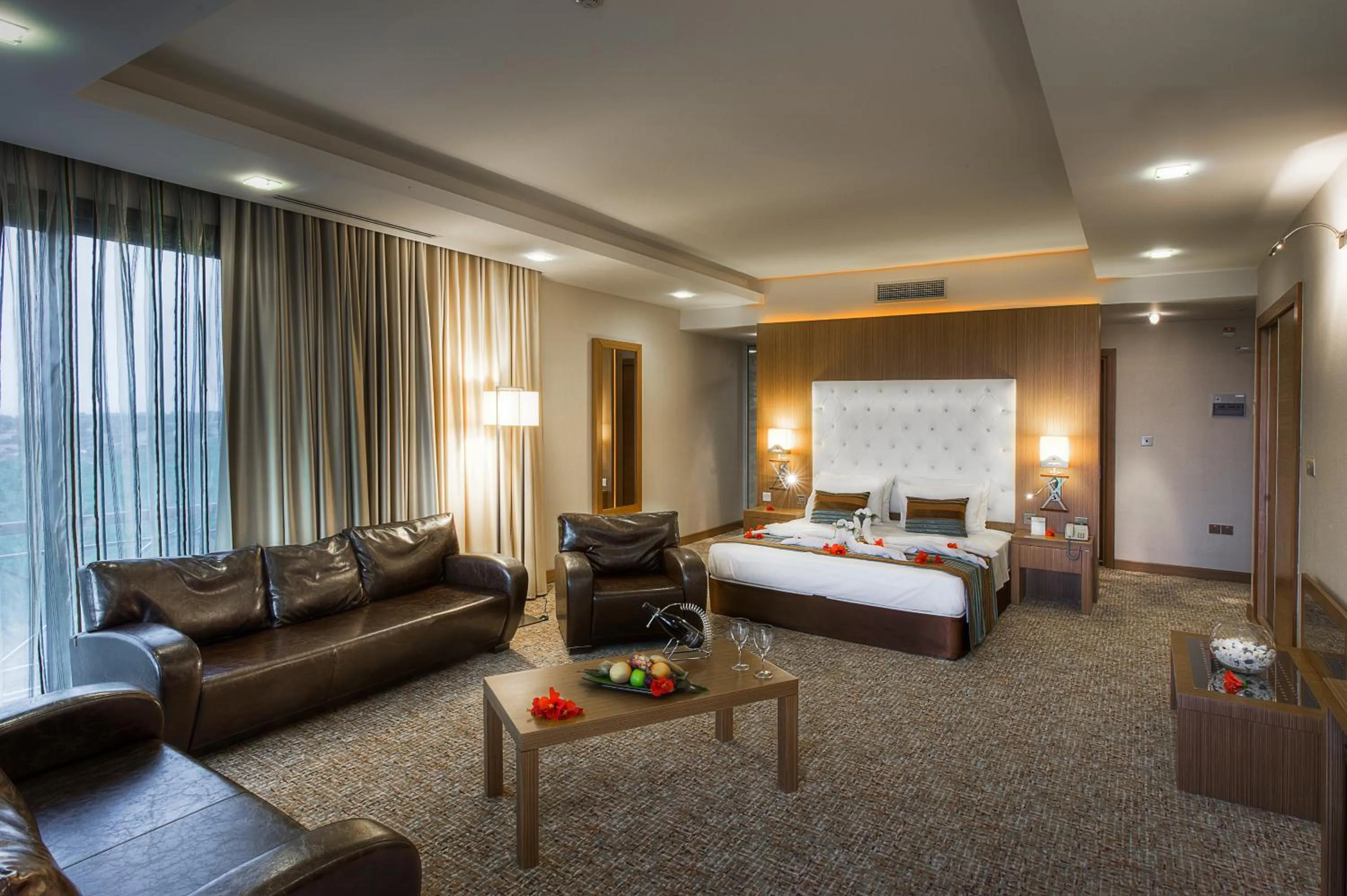 Bed in Korineum Golf & Beach Resort