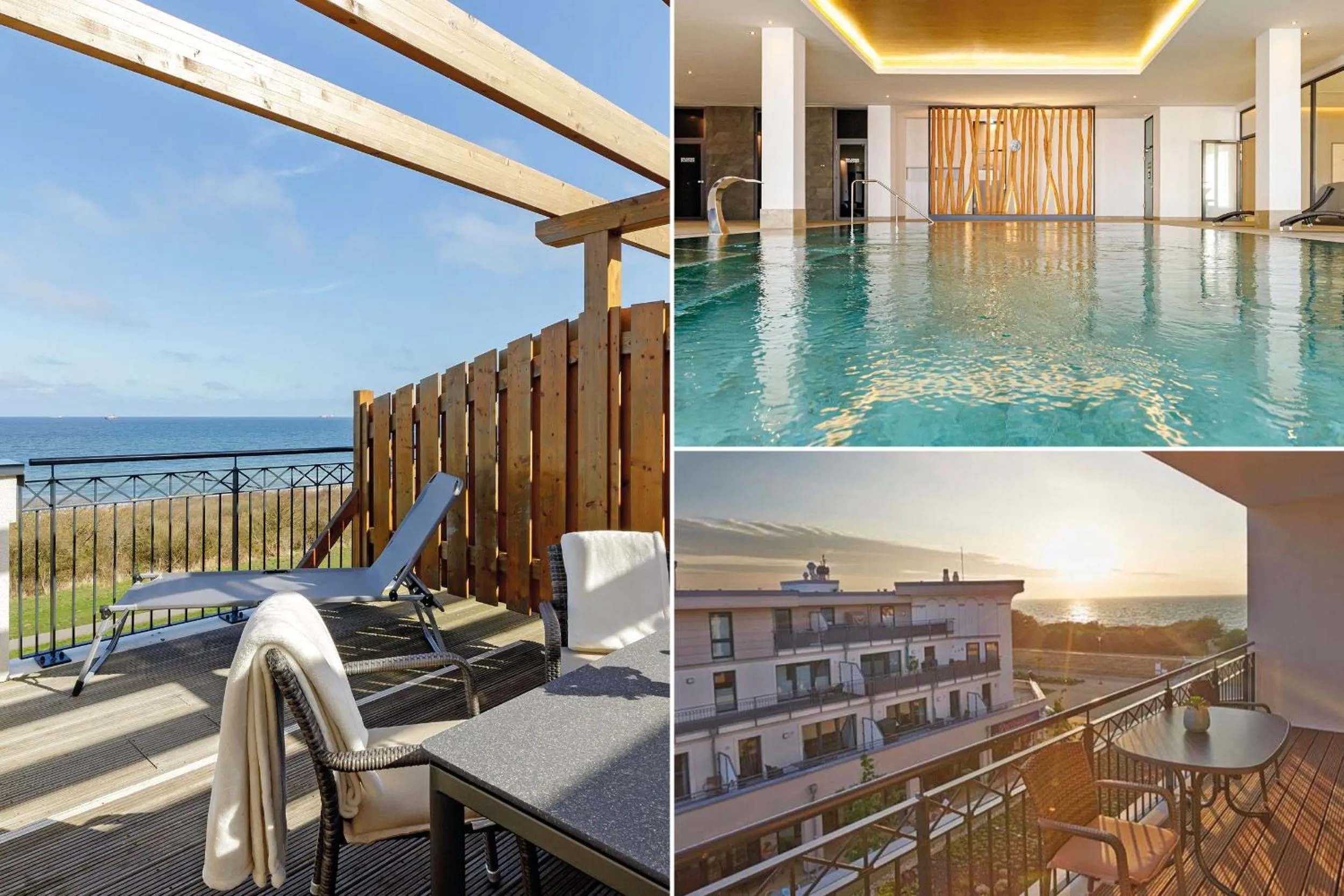Swimming pool in Aparthotel Waterkant Suites - Fewos am Meer mit SPA