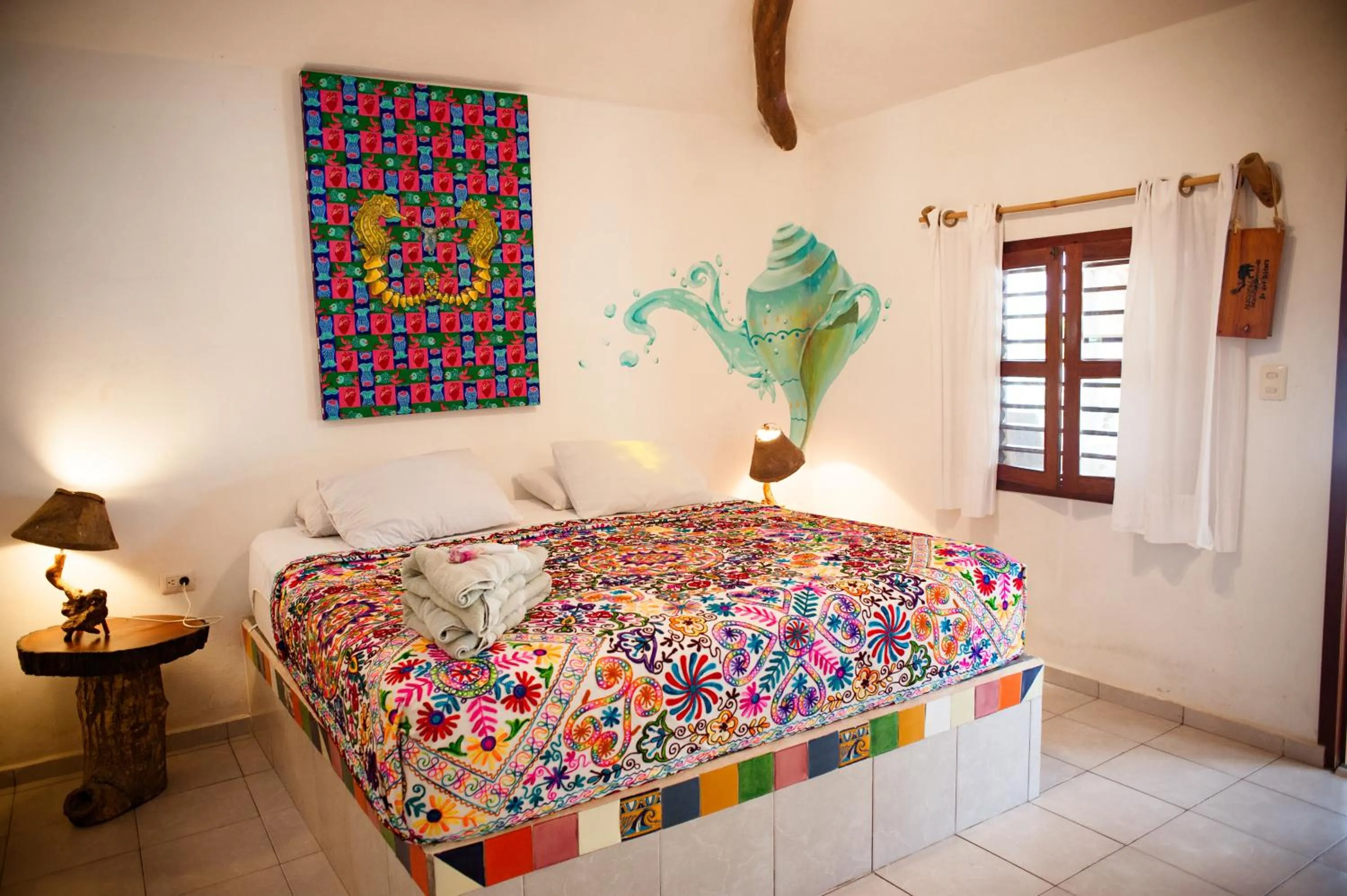 Decorative detail, Bed in Nacional Beach Club & Bungalows