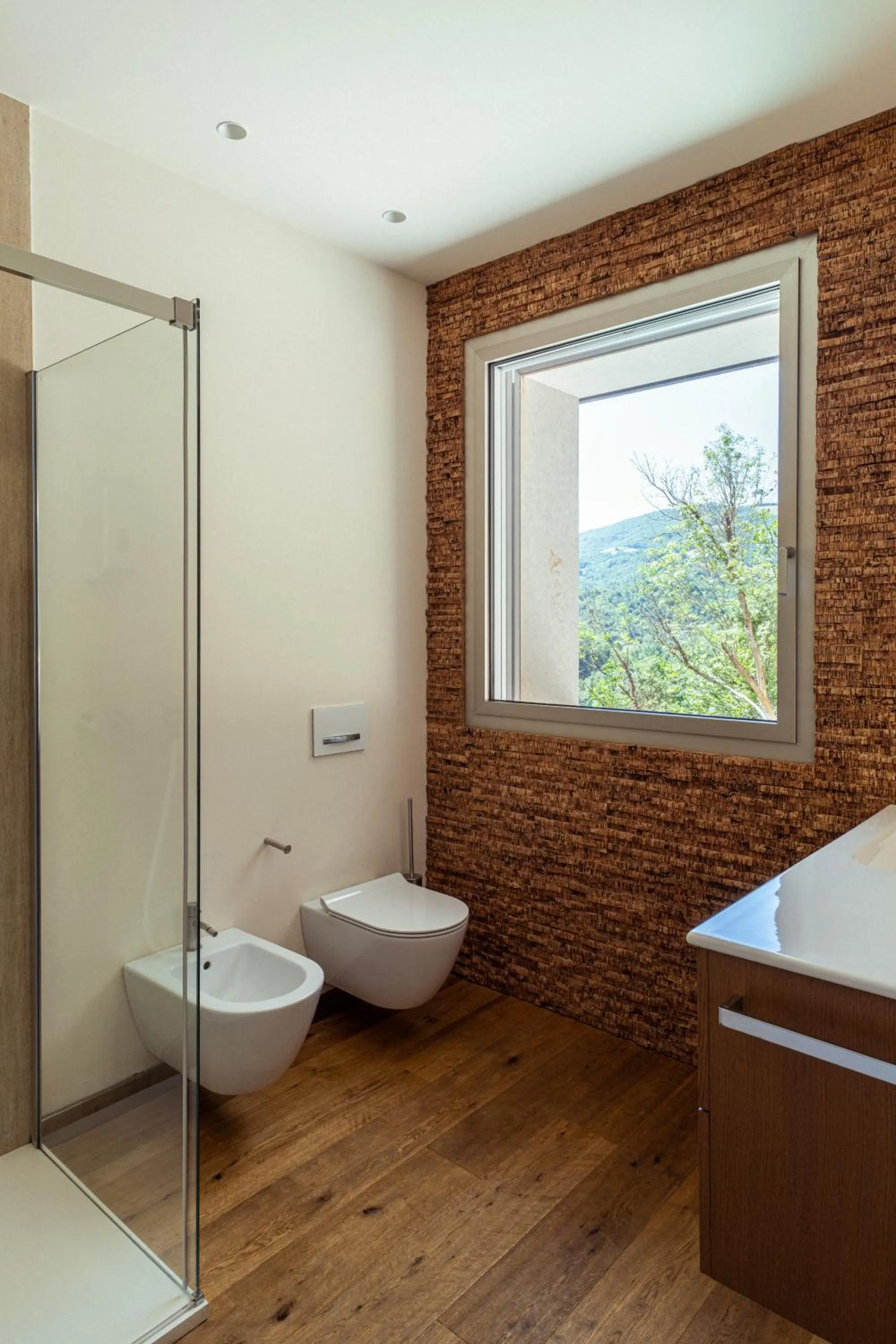 Shower in La Forestale Luxury Ecolodge B&B Primo Piano