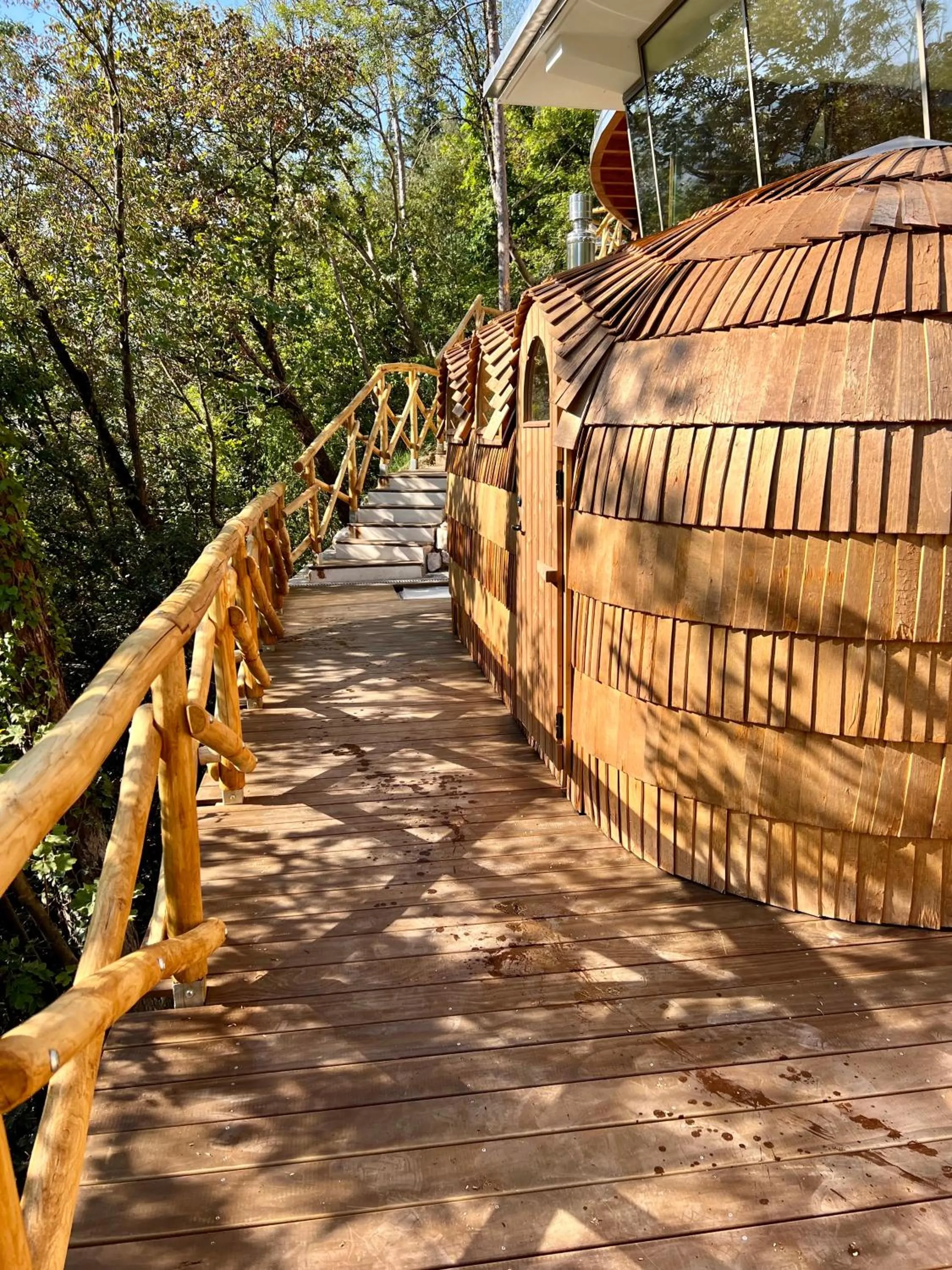 Sauna in La Forestale Luxury Ecolodge B&B Primo Piano