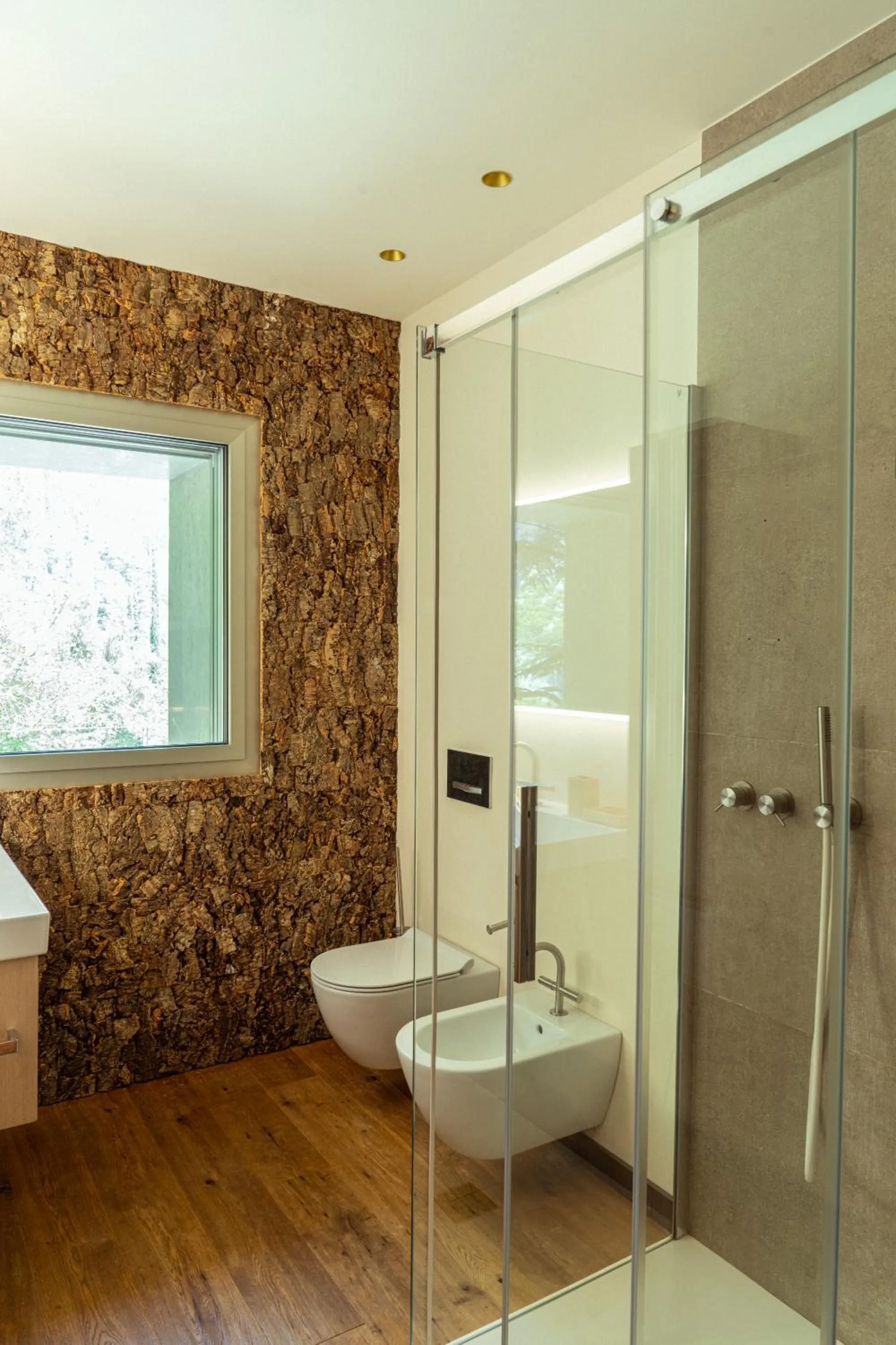 Shower in La Forestale Luxury Ecolodge B&B Primo Piano