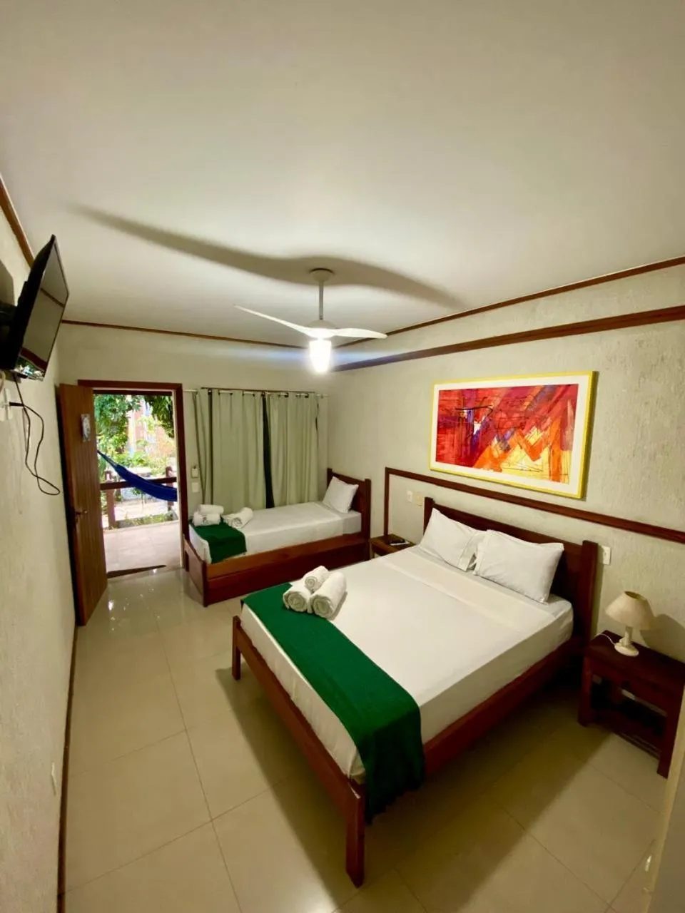 Bed in Pousada Lua Cheia