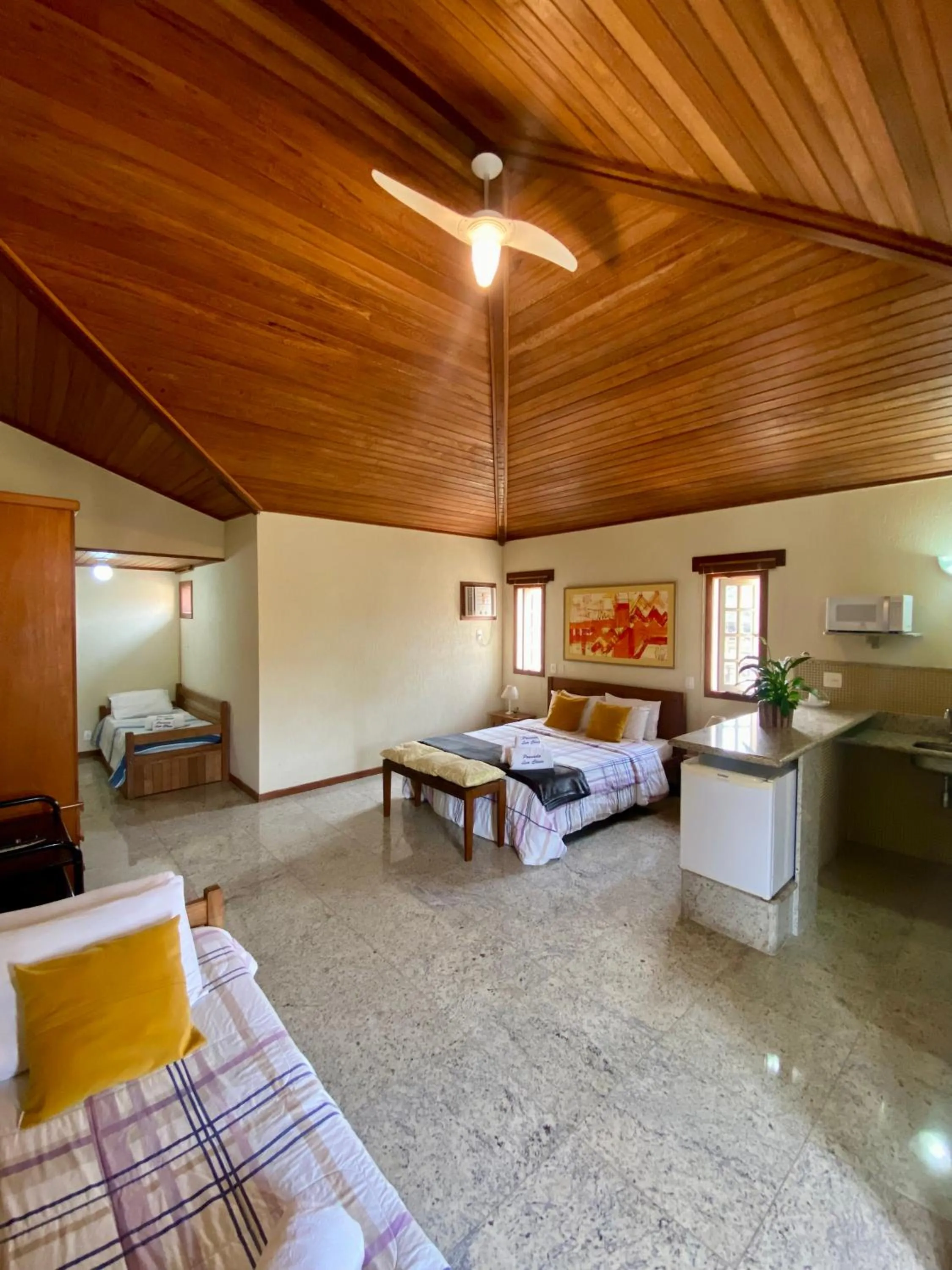 Bed in Pousada Lua Cheia