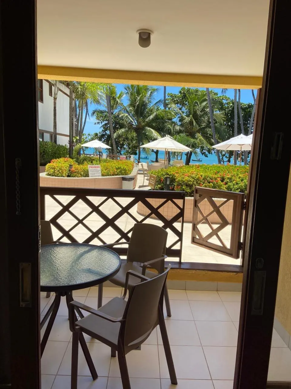 Sea view in Apartamento Enseada Praia do Forte
