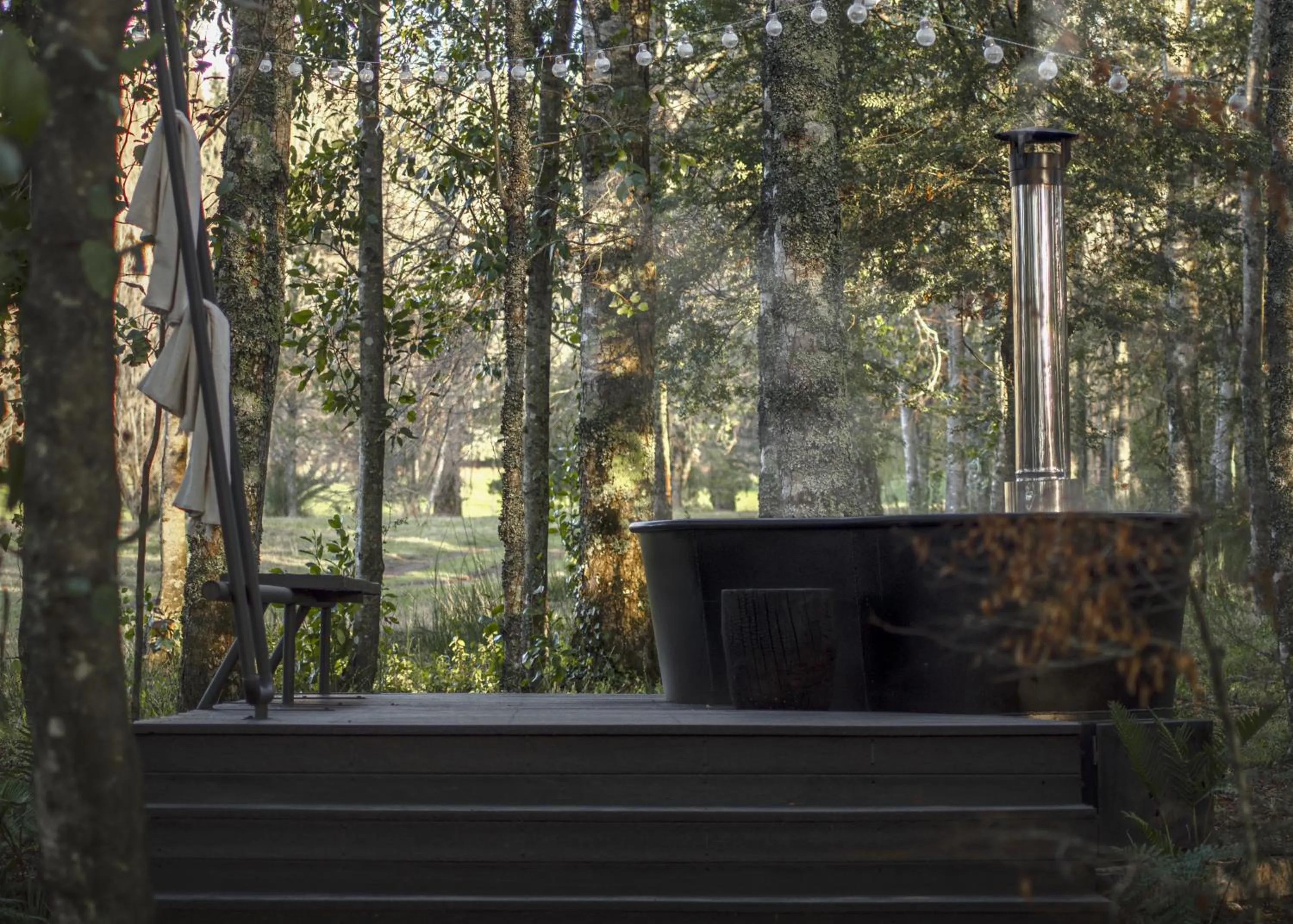 Open Air Bath in Das Dorf Hotel