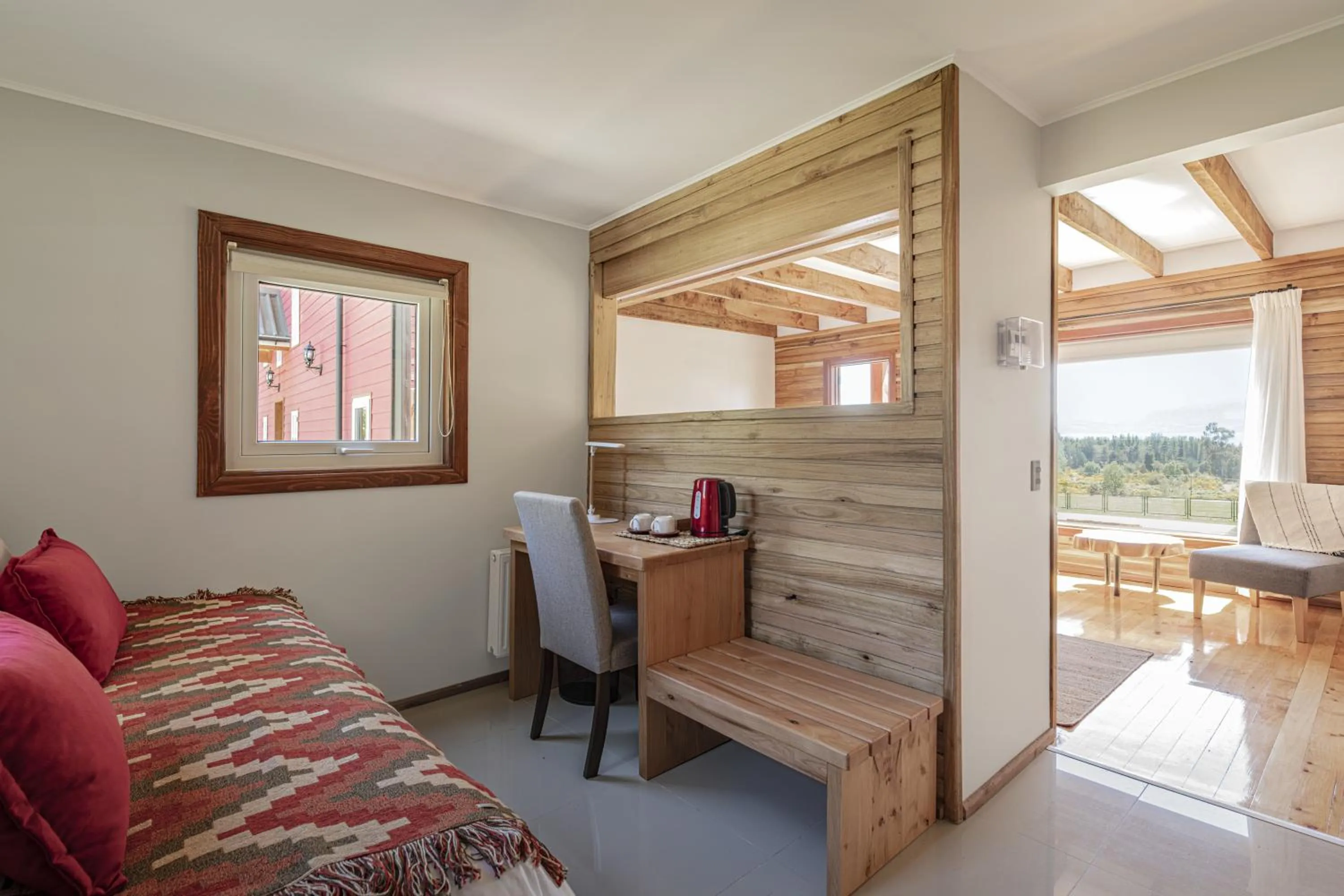 Seating area in Das Dorf Hotel