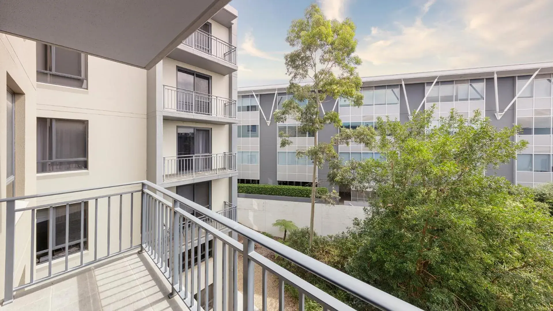 Balcony/Terrace in Oaks Sydney North Ryde Suites Balcony/Terrace in Oaks Sydney North Ryde Suites