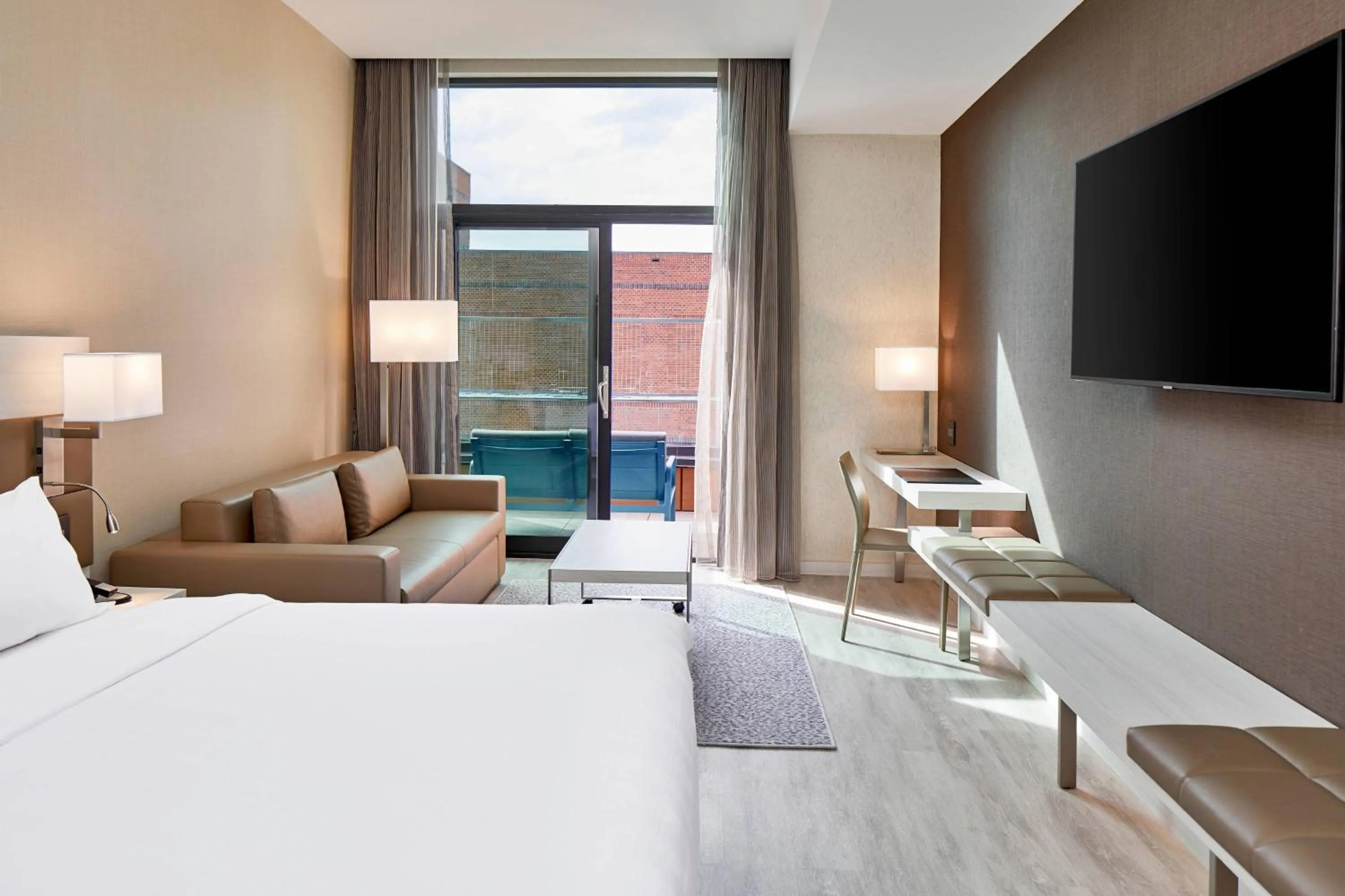 Photo of the whole room, Bed in AC Hotel by Marriott Greenville