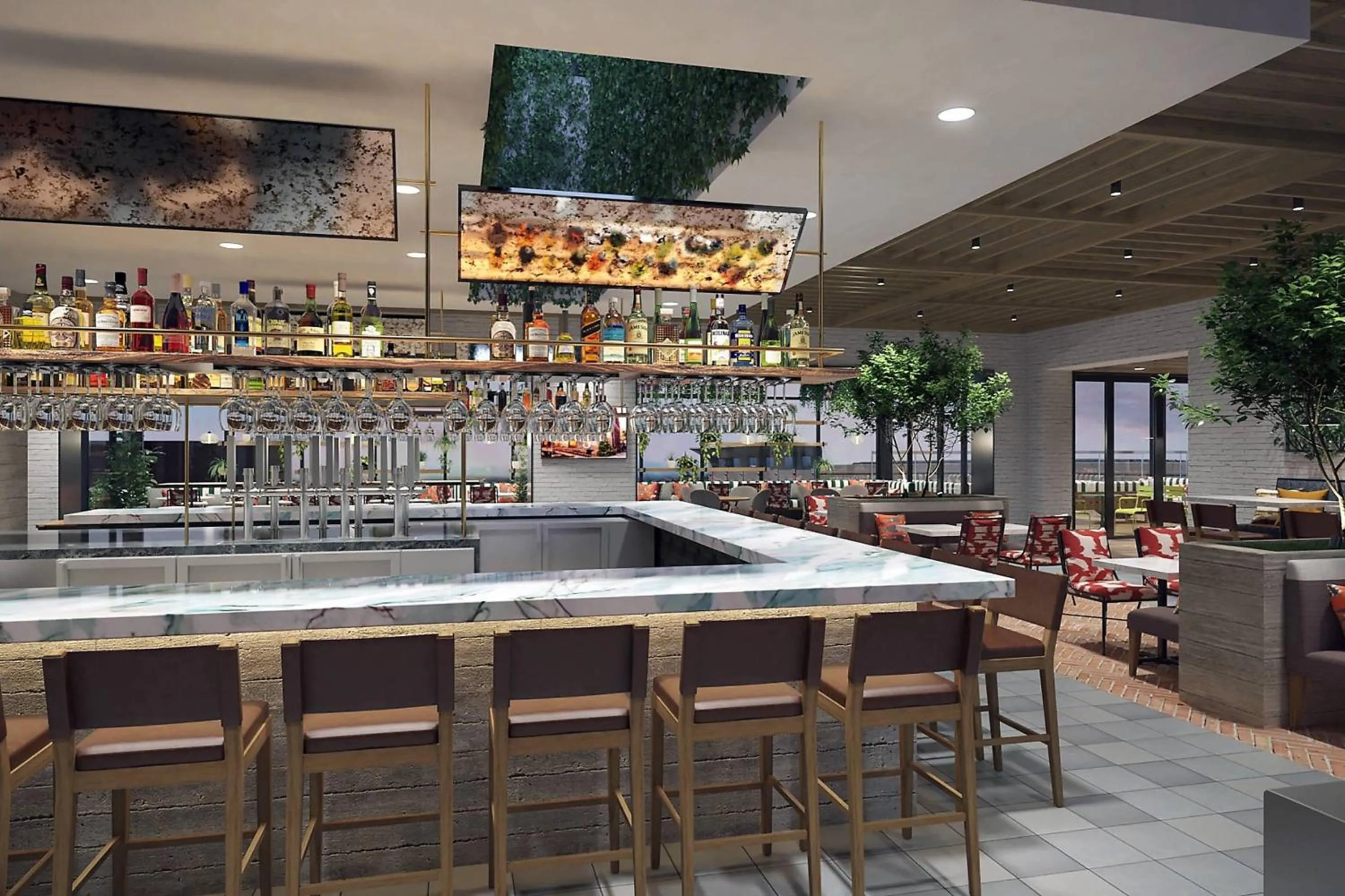 Lounge or bar in AC Hotel by Marriott Greenville