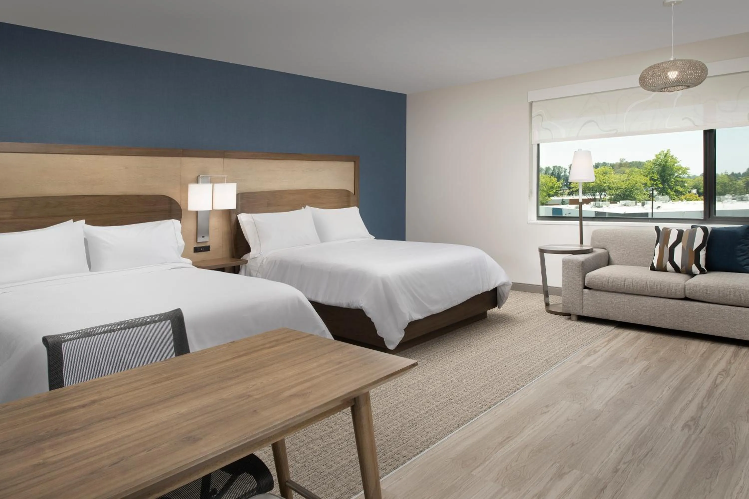 Bed in Element Seattle Sea-Tac Airport