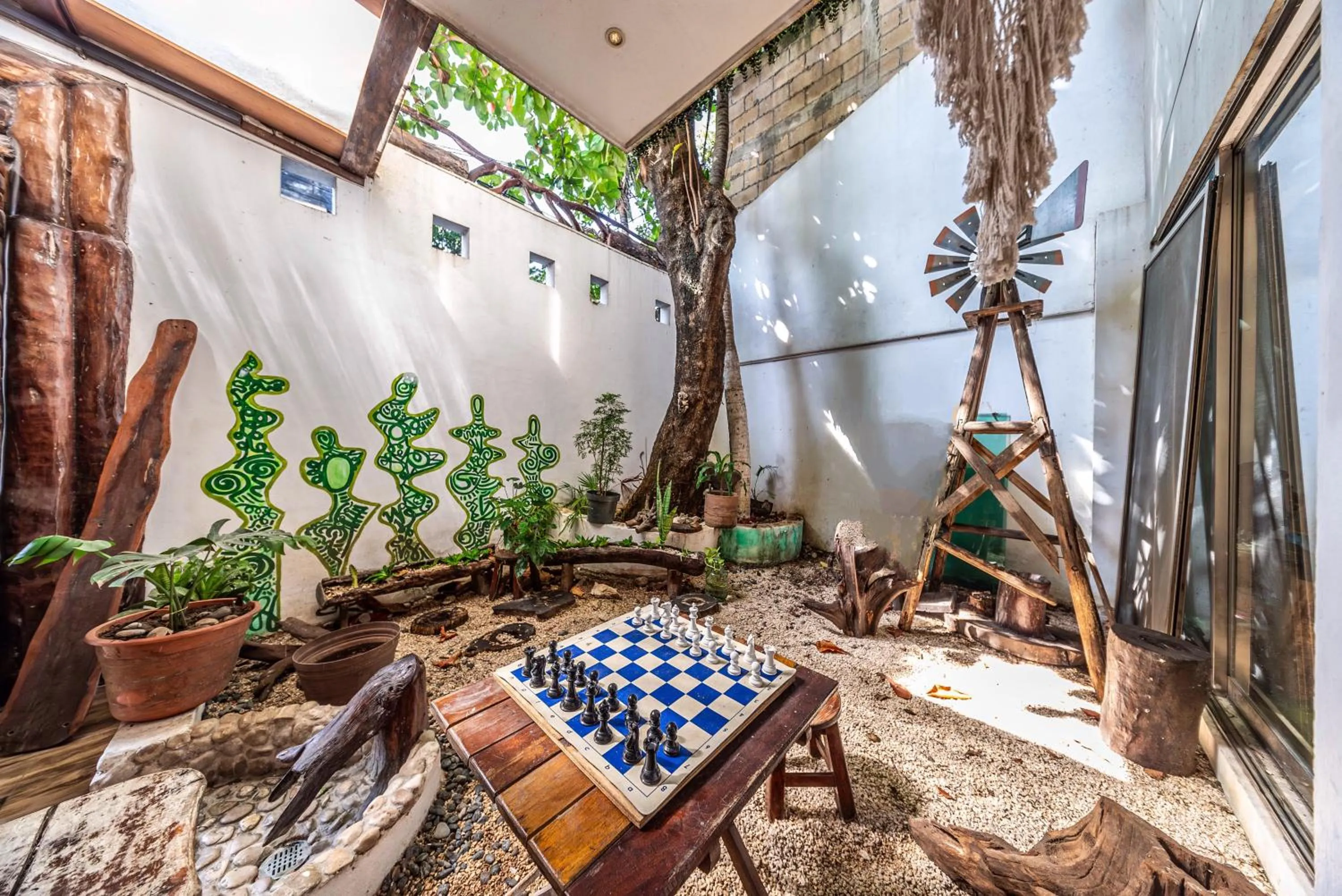 Patio in The Green Village Boutique Hotel