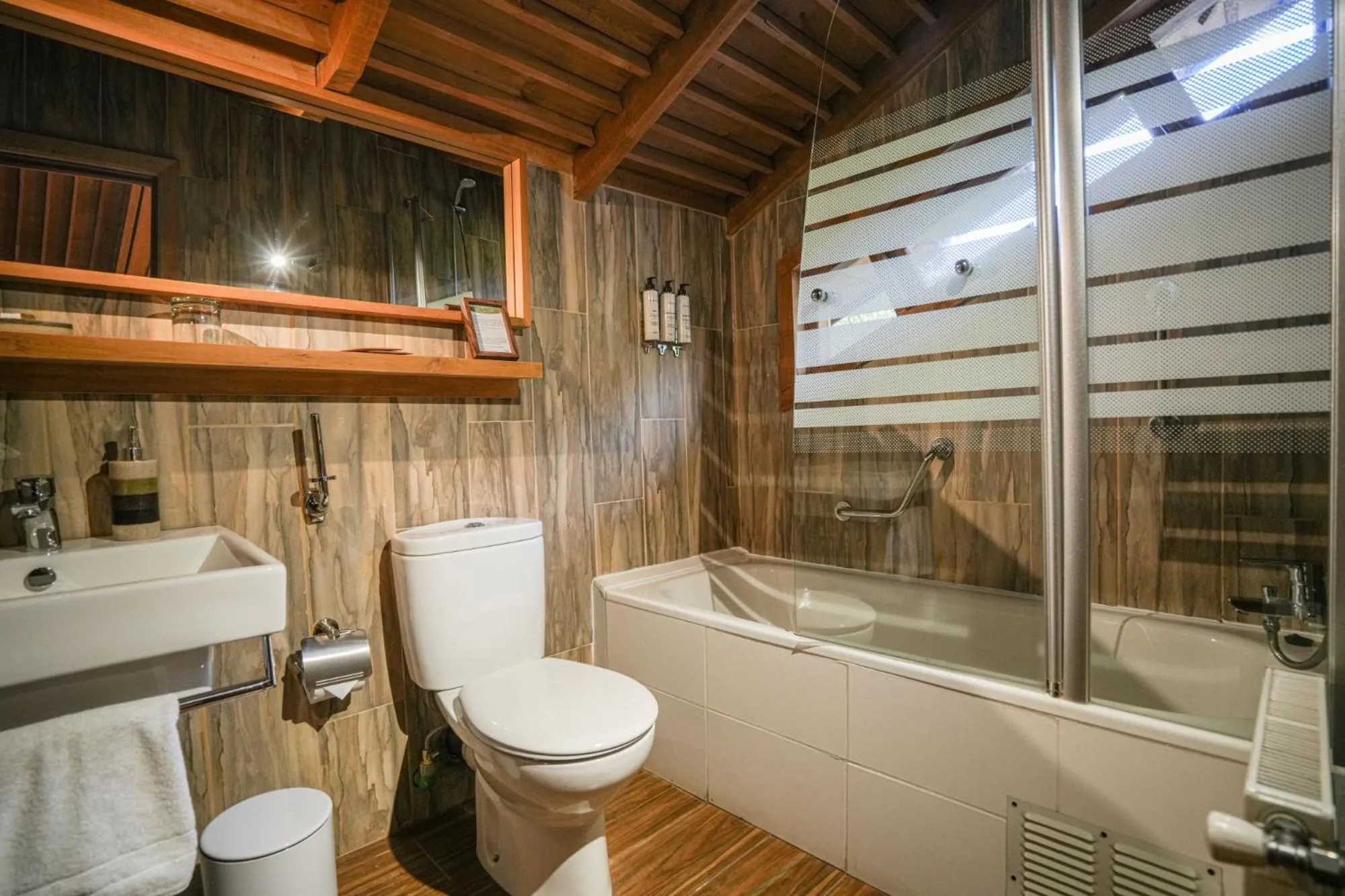 Bathroom in Alto Melimoyu Hotel & Patagonia