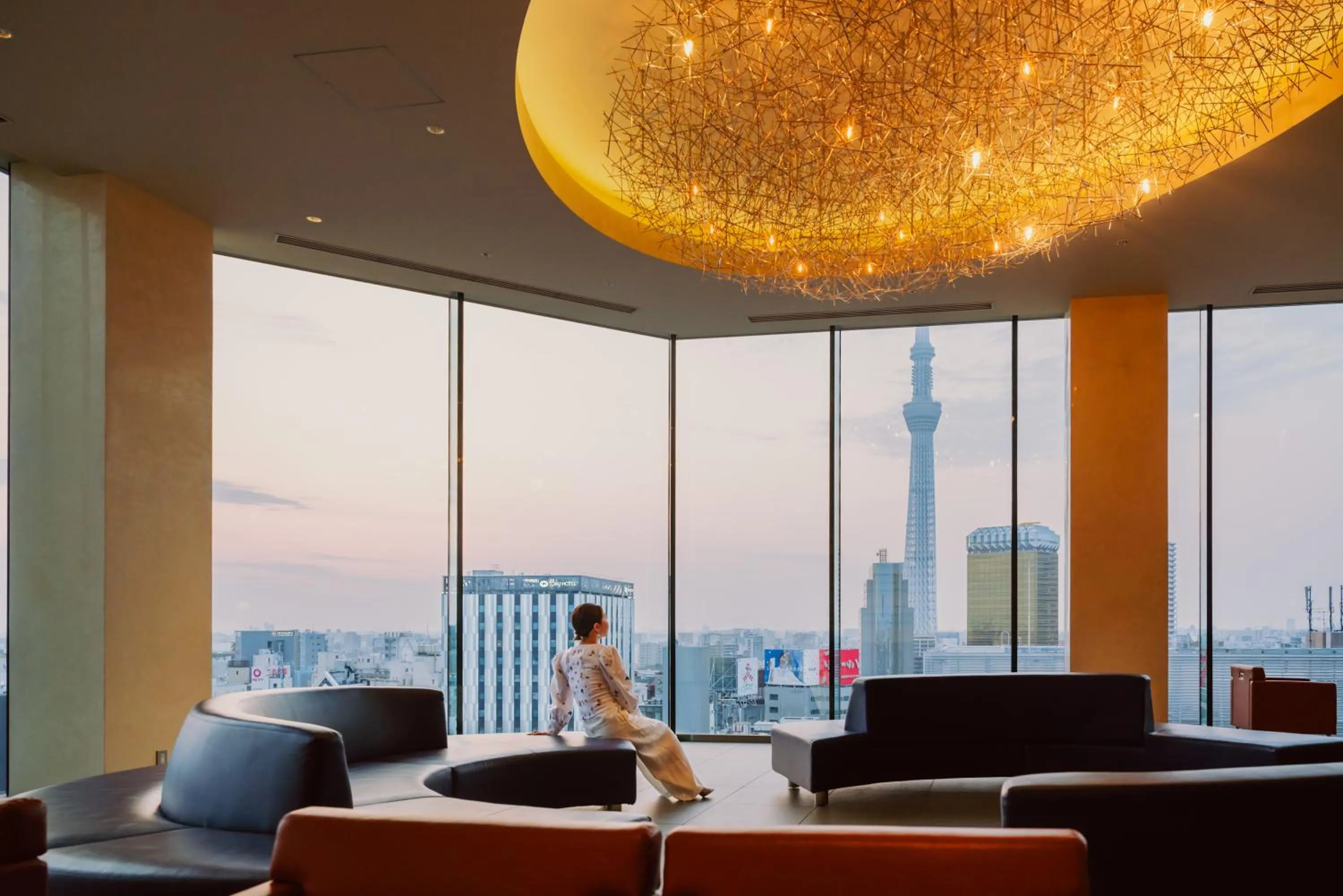 Lobby or reception in The Gate Hotel Kaminarimon by Hulic