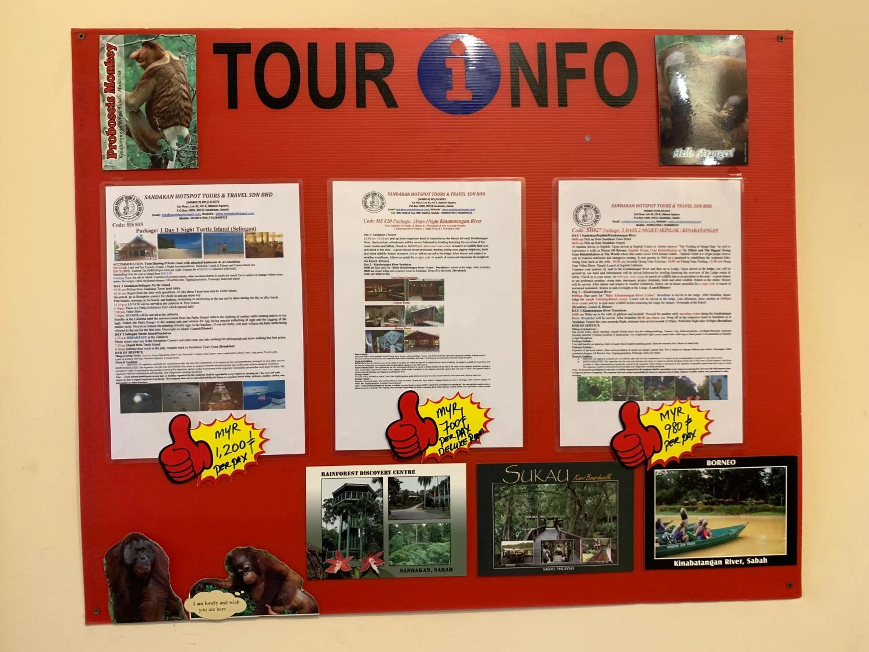 Text overlay in Prima B&B Hostel