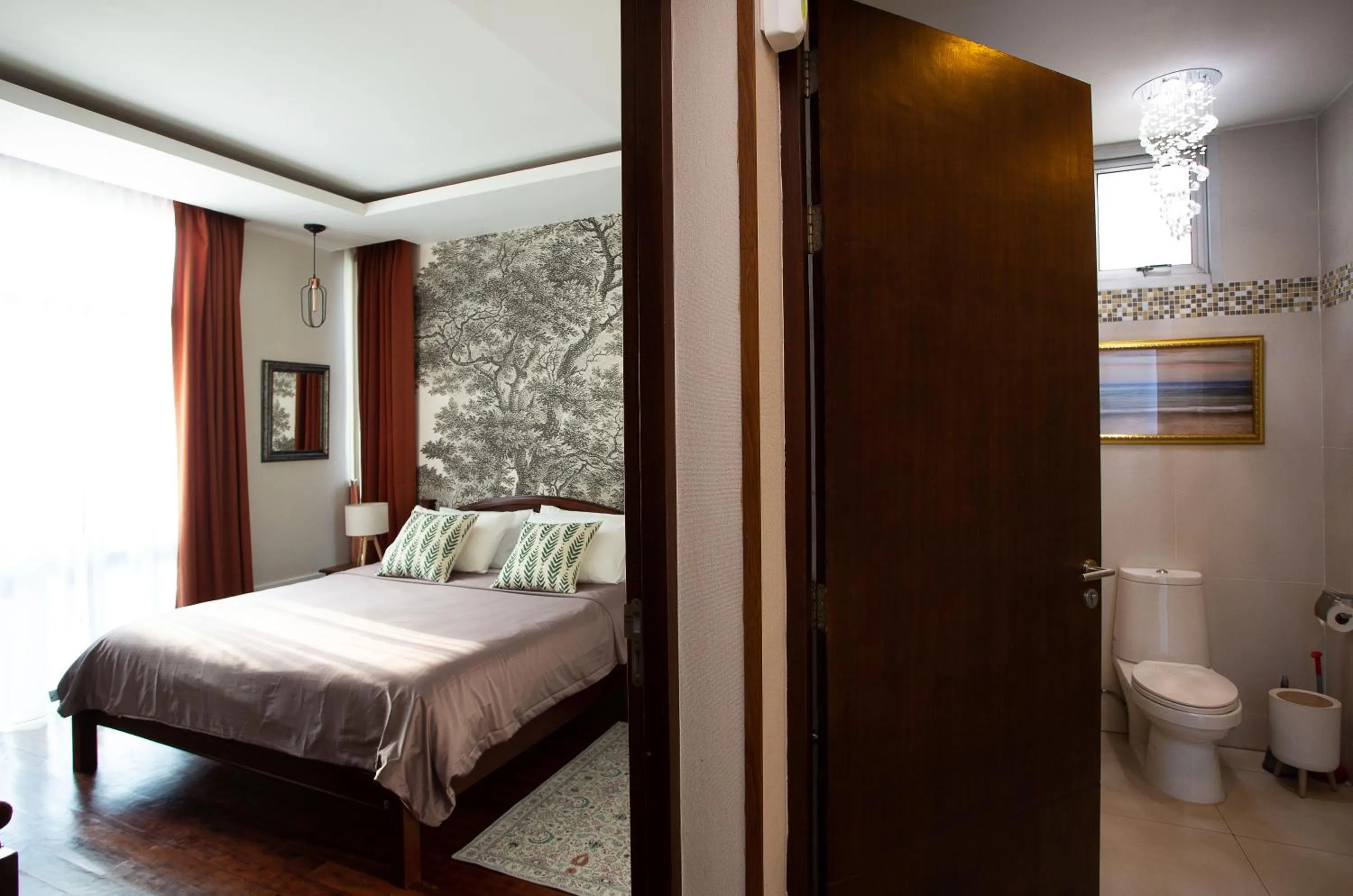 Toilet, Bed in Nagawari Art Maldives BBQ Pattaya Villa