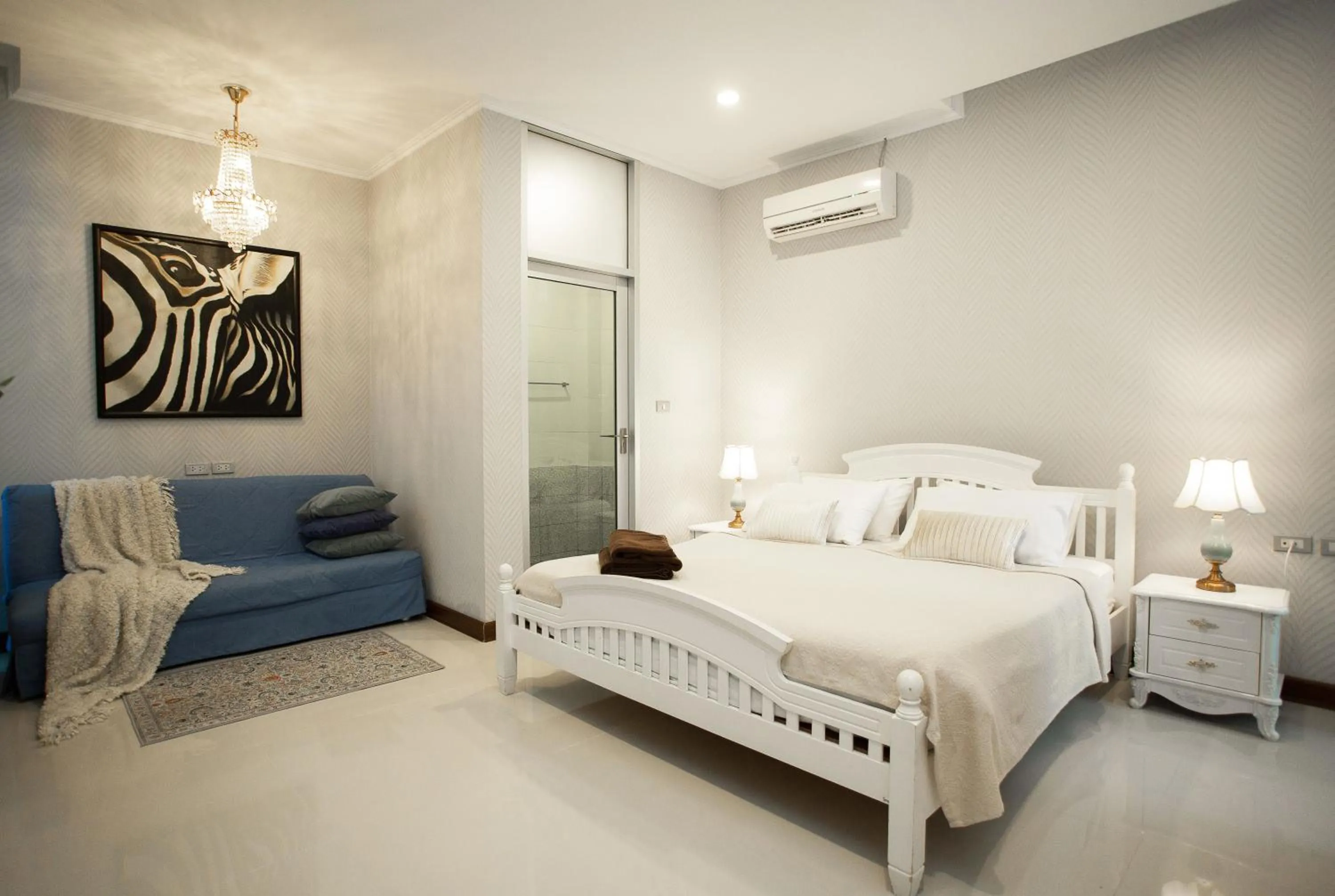 Toilet, Bed in Nagawari Art Maldives BBQ Pattaya Villa