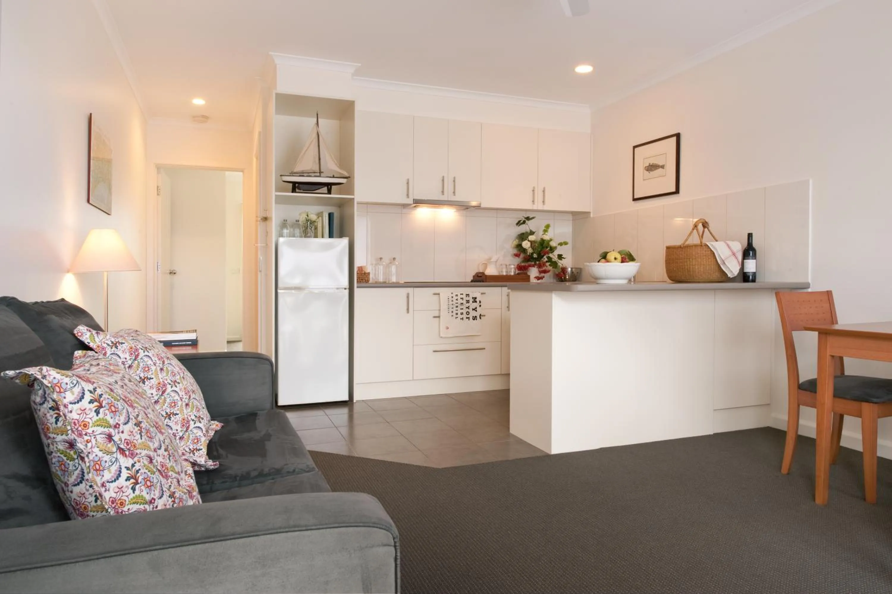 Kitchen or kitchenette in The Moorings at Metung