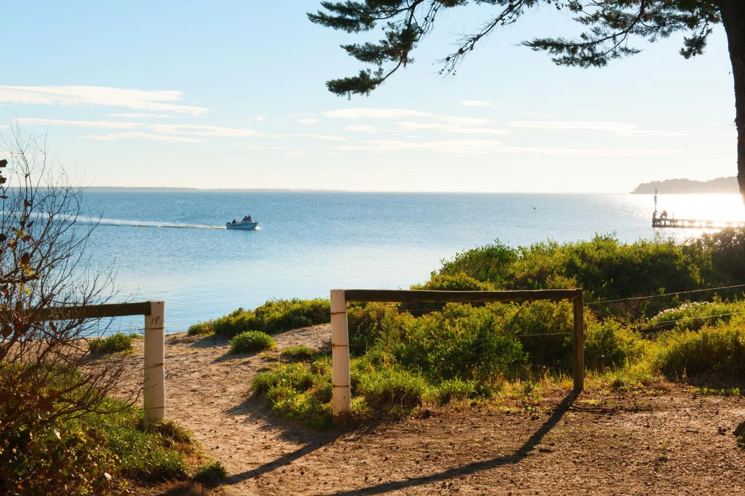 Beach in The Moorings at Metung
