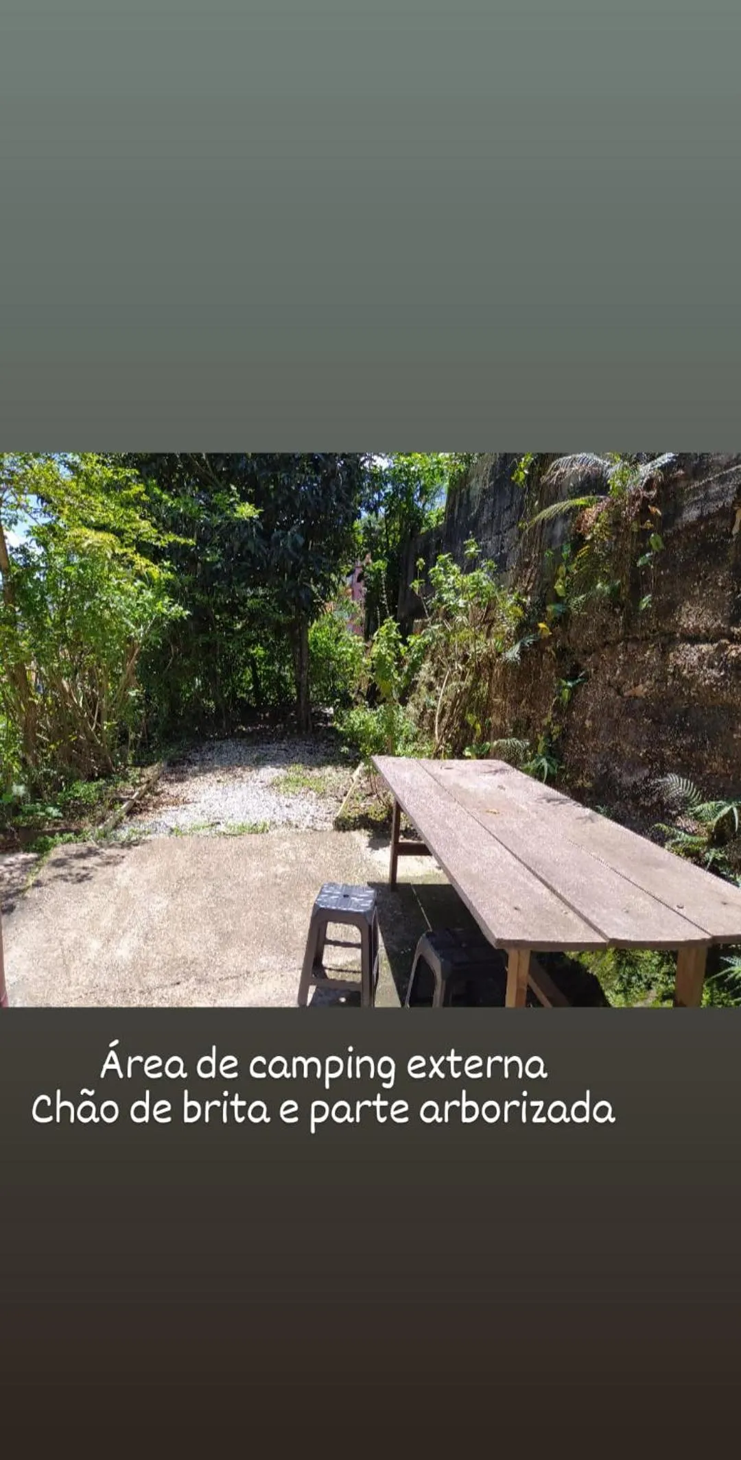 Garden in Trilhas de Minas Hostel Camping