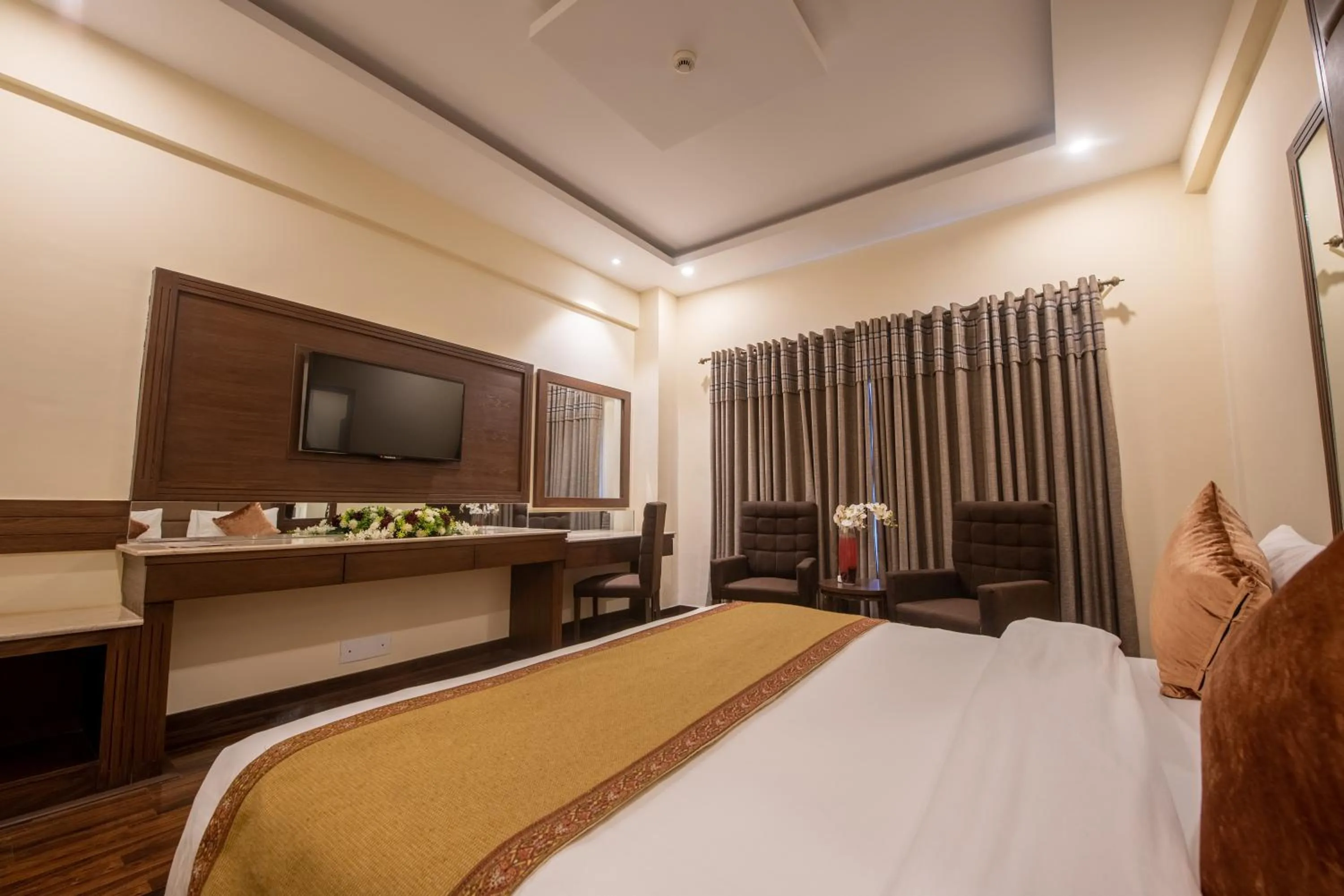 Bed in Legend Hotel Islamabad