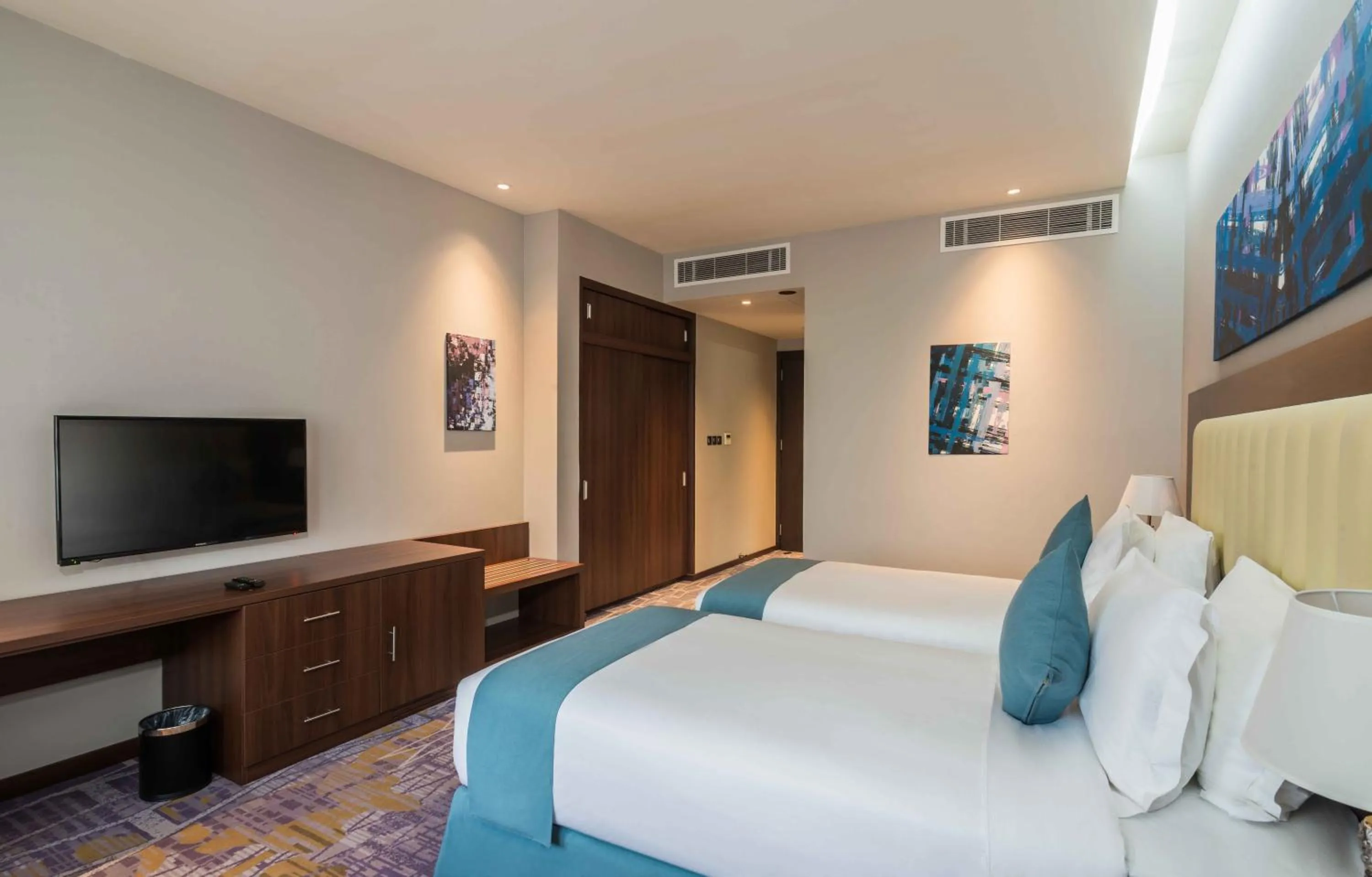 Bed in Art View Hotel - Riyadh Convention & Exhibition Center