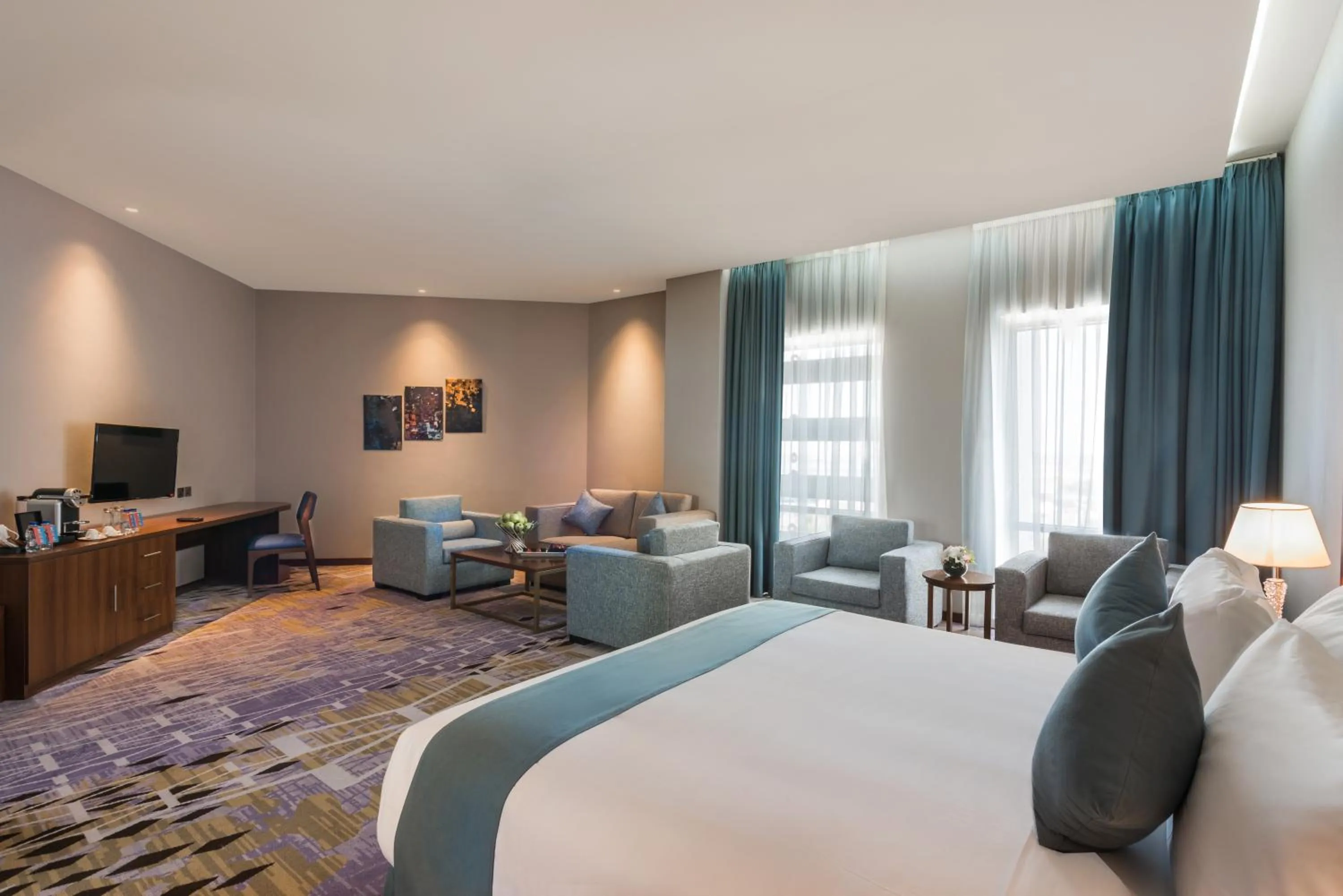 Bed in Art View Hotel - Riyadh Convention & Exhibition Center