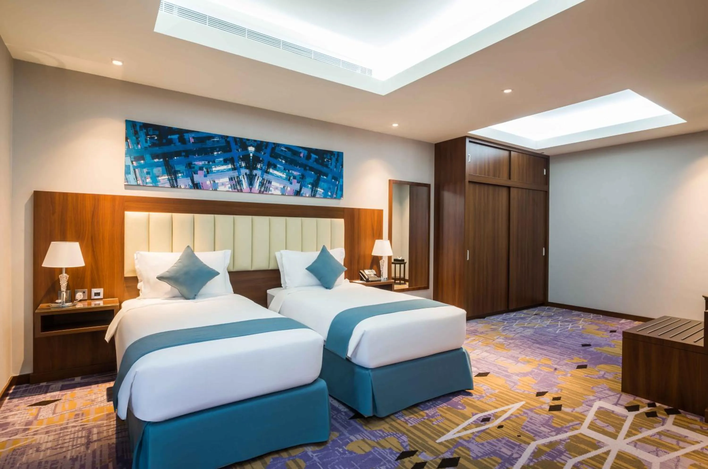 Bed in Art View Hotel - Riyadh Convention & Exhibition Center