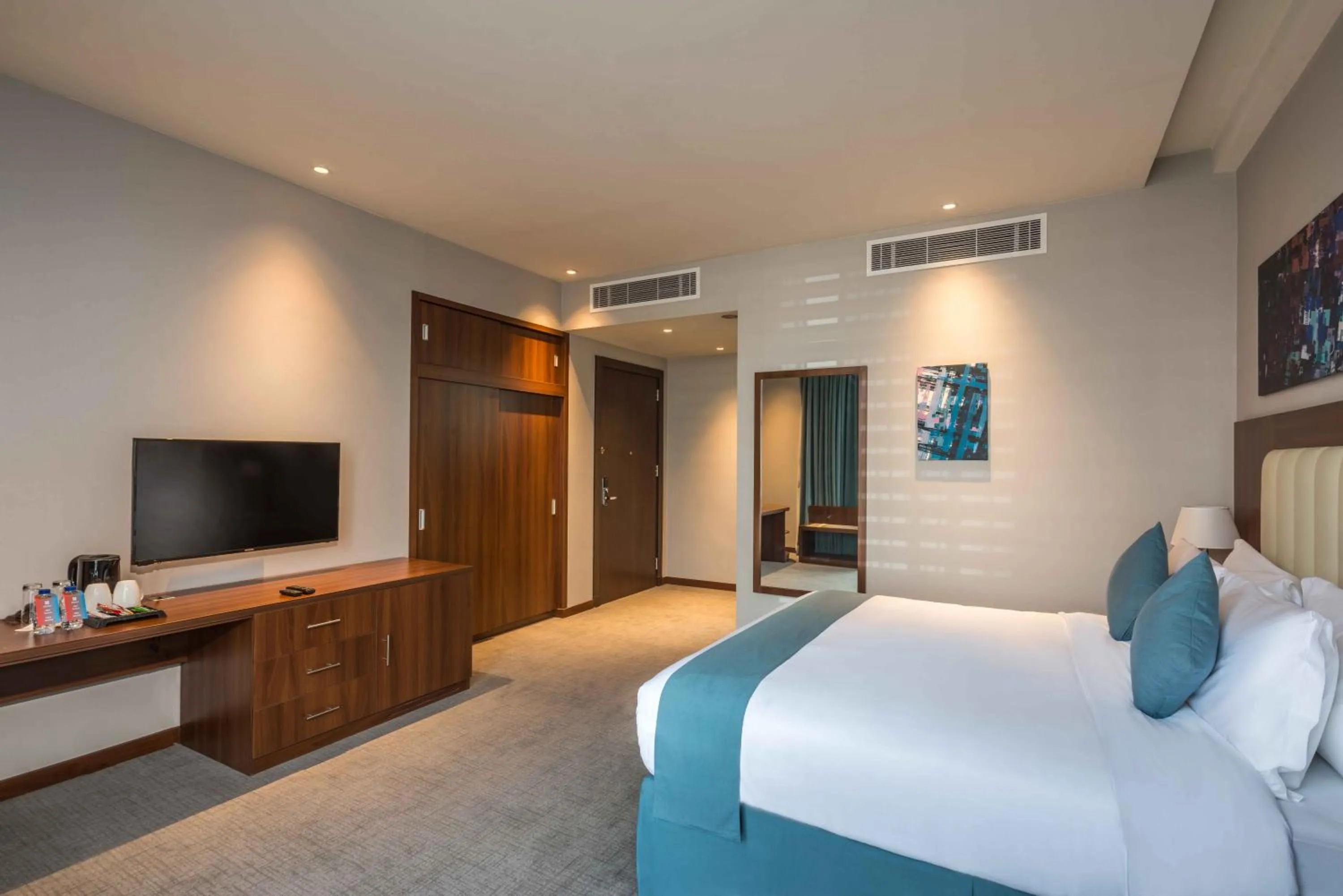 Bed in Art View Hotel - Riyadh Convention & Exhibition Center