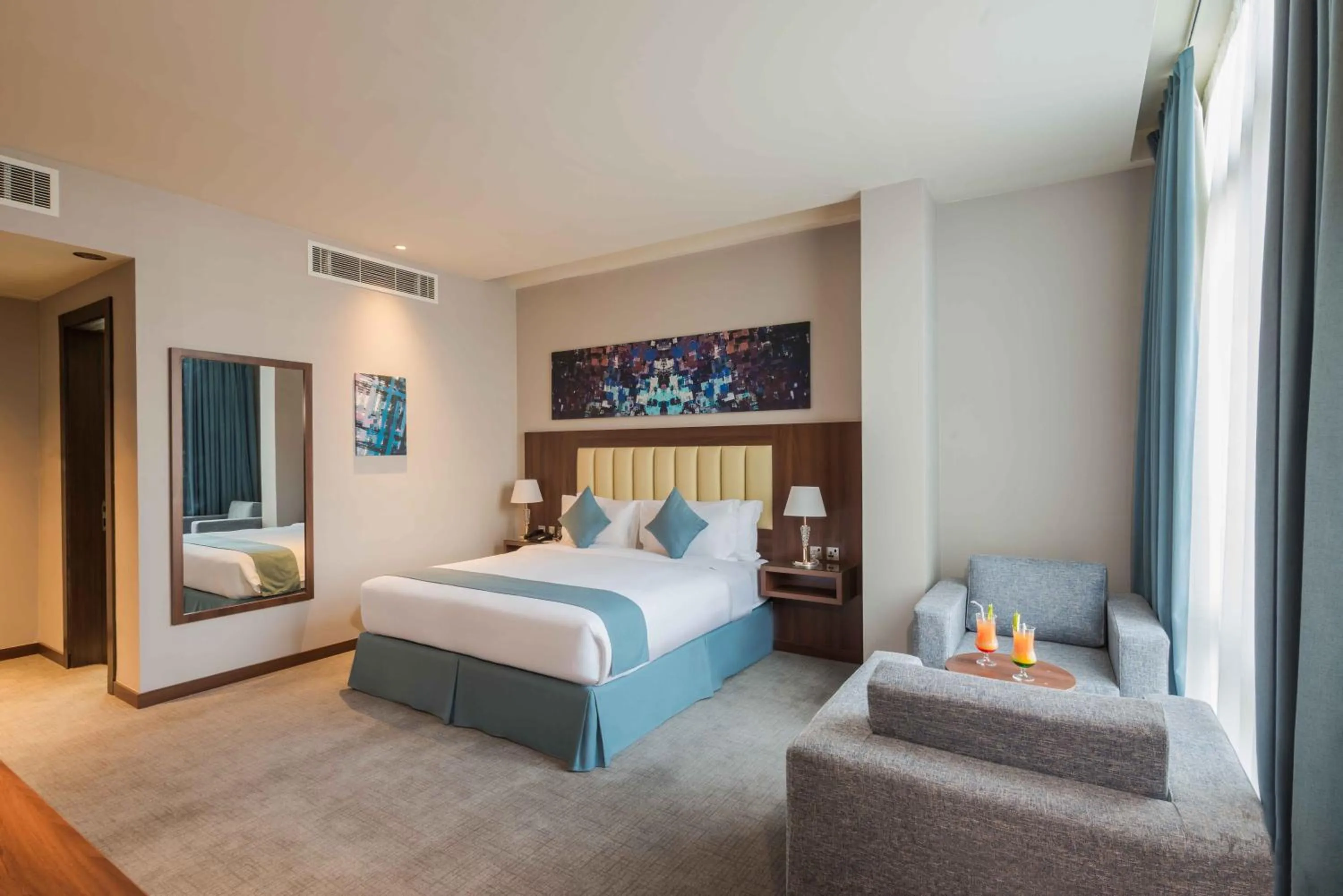 Bed in Art View Hotel - Riyadh Convention & Exhibition Center