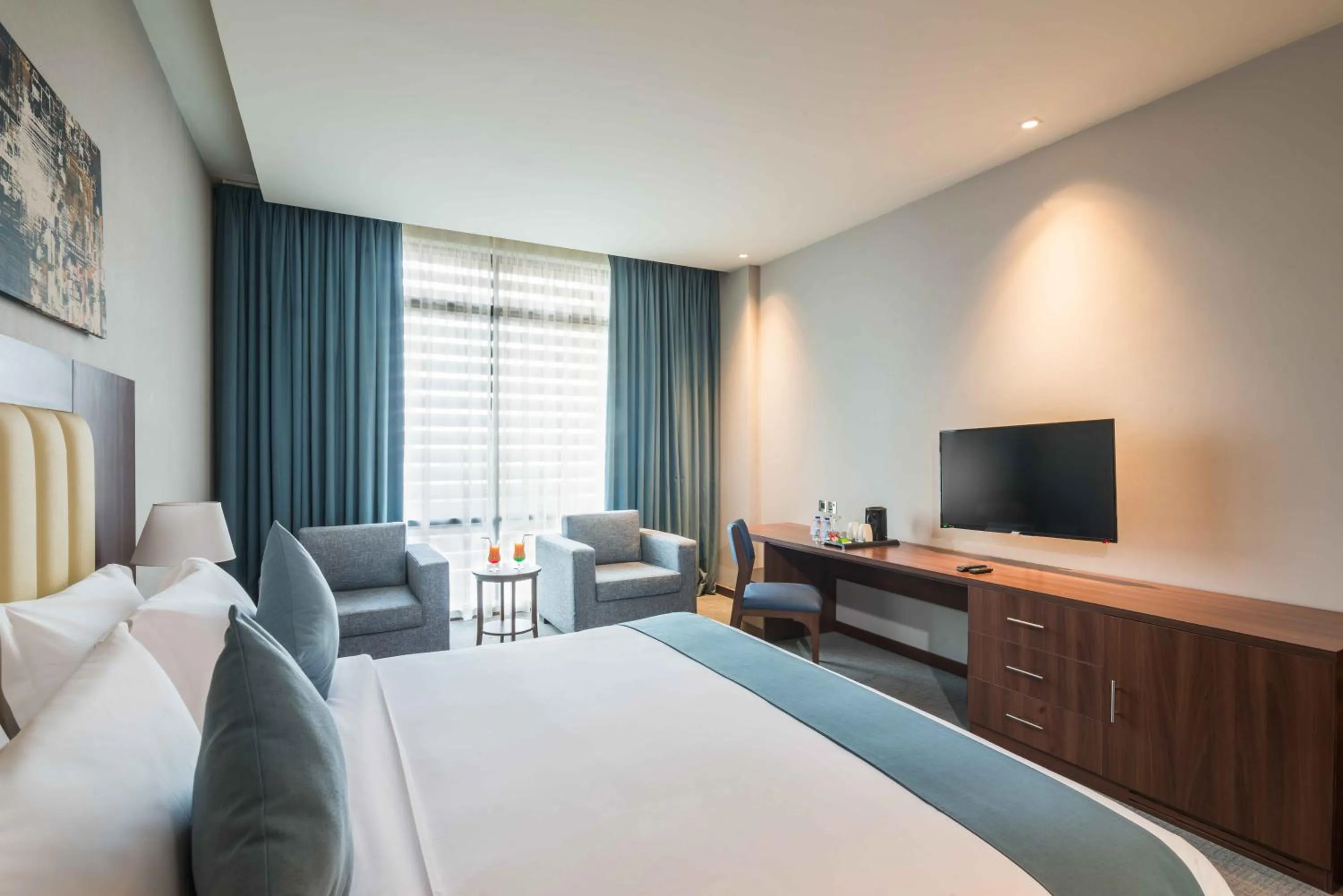 Bed in Art View Hotel - Riyadh Convention & Exhibition Center