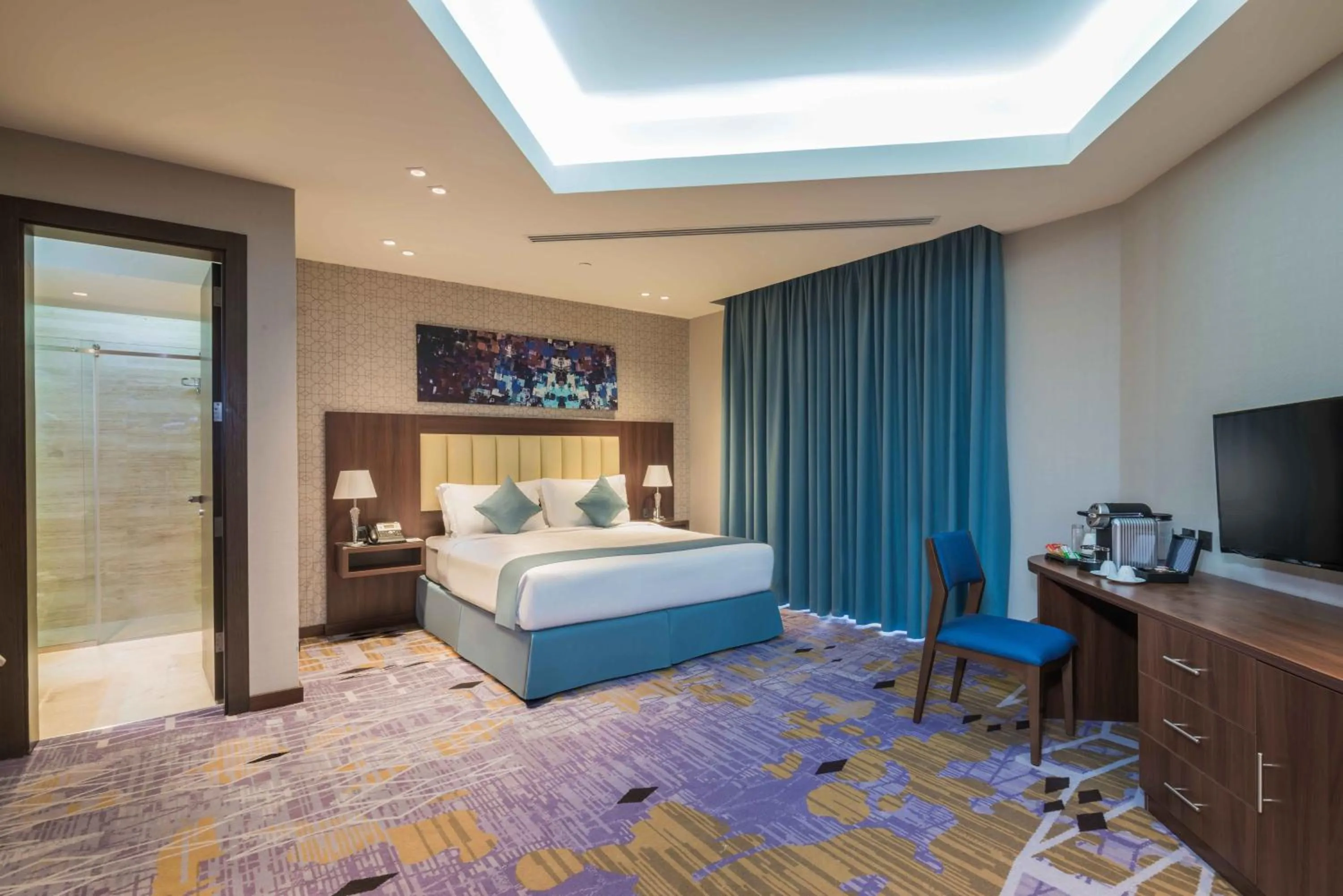 Bed in Art View Hotel - Riyadh Convention & Exhibition Center