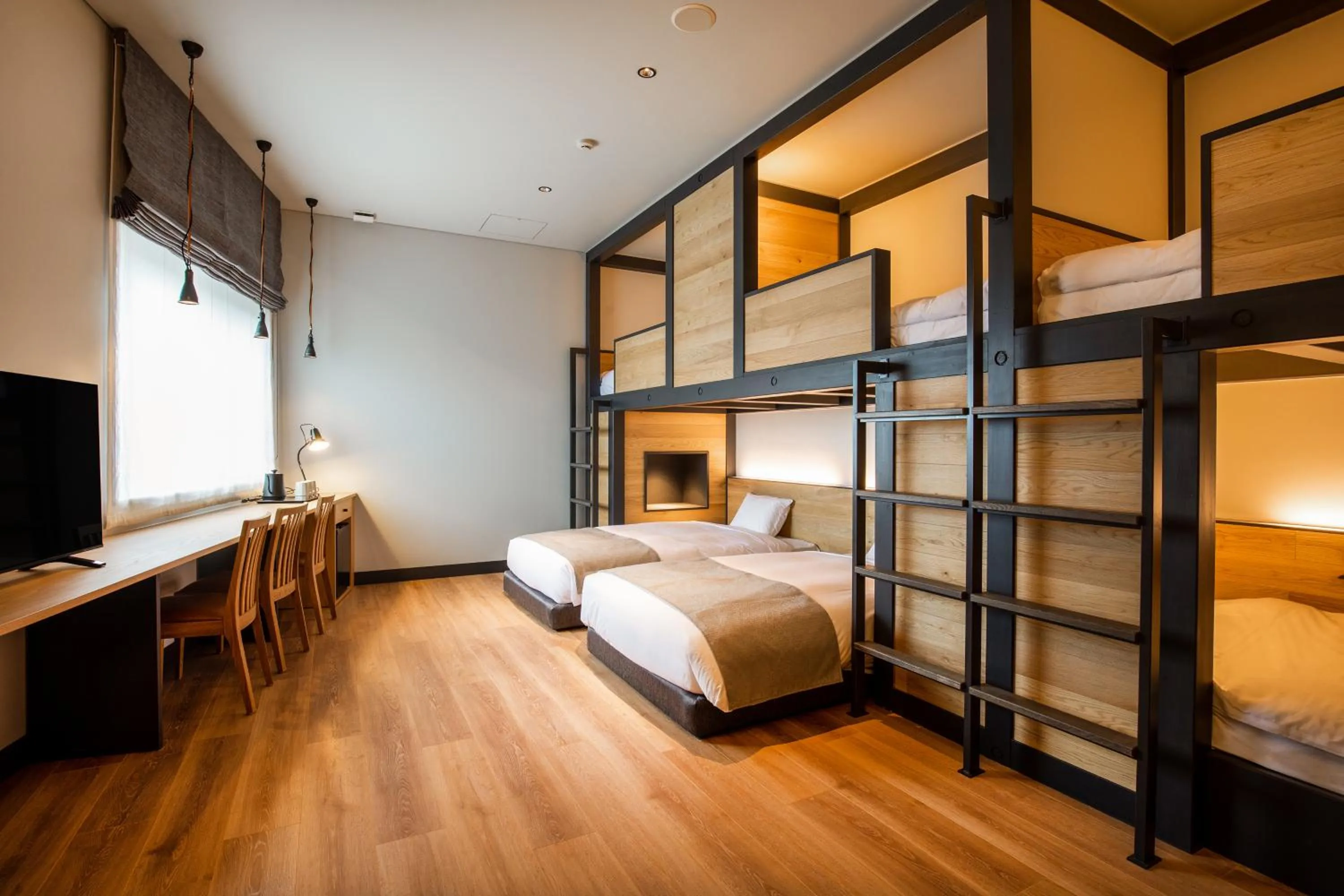 Bed in HOTEL KARUIZAWA CROSS