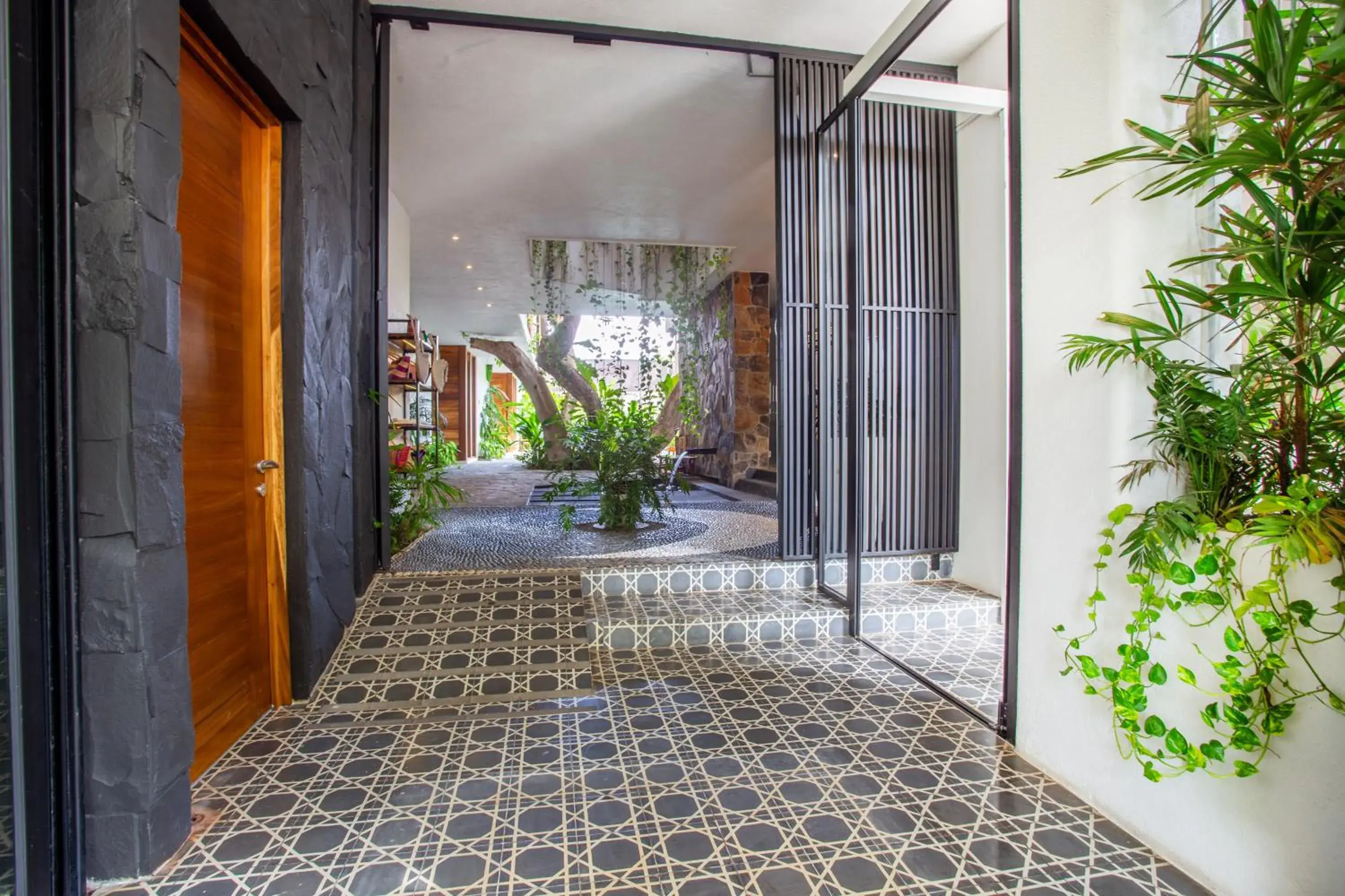 Facade/entrance in Agua de Luna Hotel Boutique, San Pancho Nayarit Facade/entrance in Agua de Luna Hotel Boutique, San Pancho Nayarit