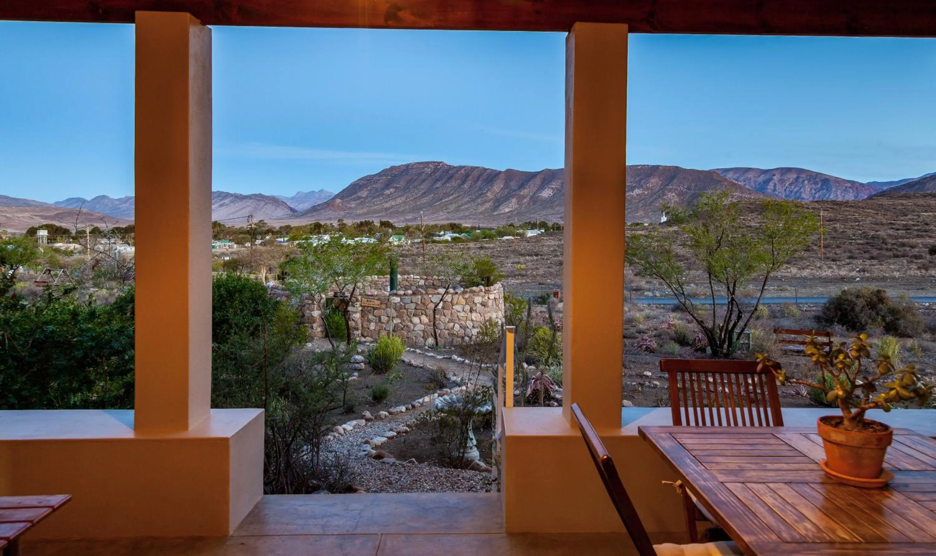 Natural landscape in Karoo View Cottages
