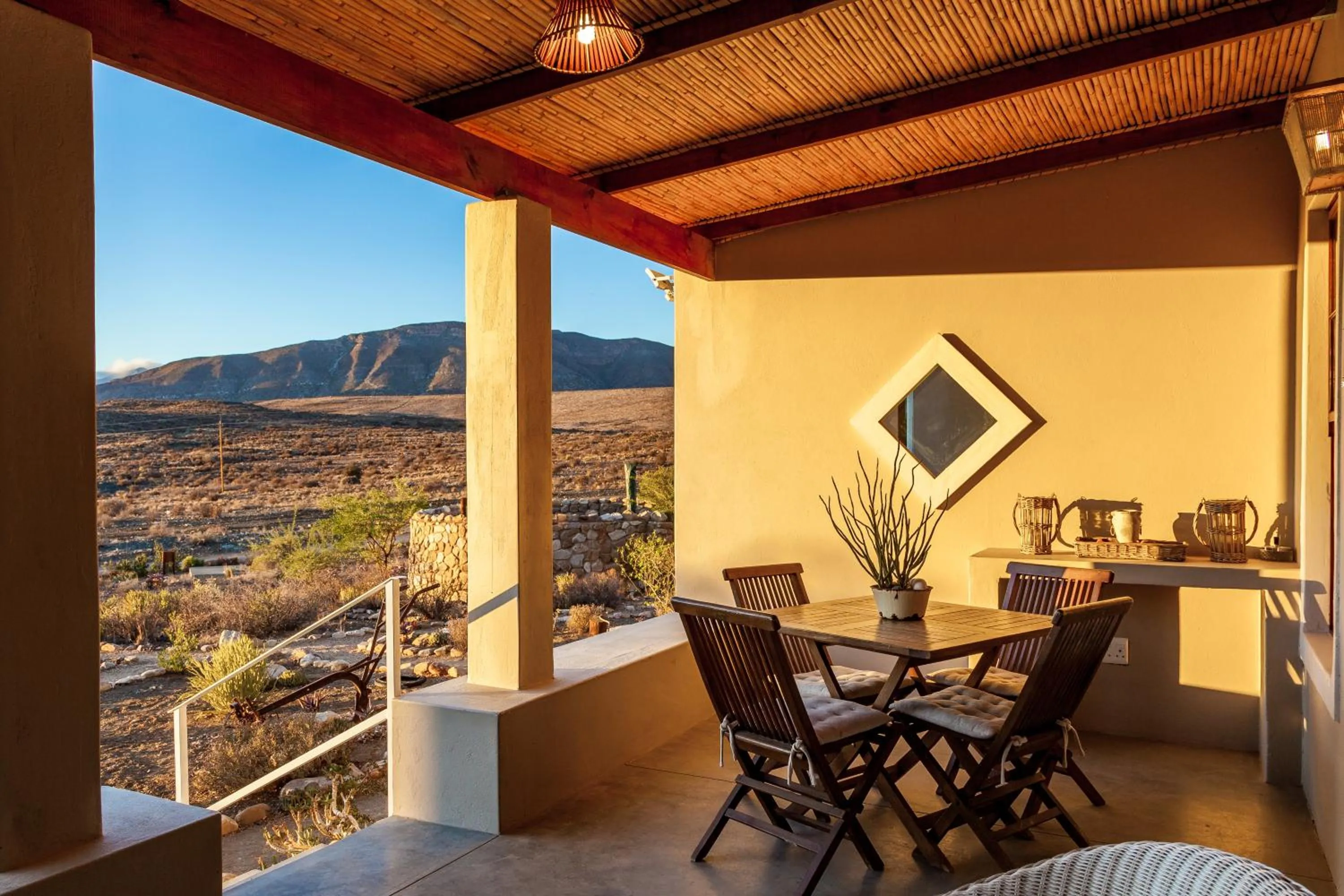 Patio in Karoo View Cottages