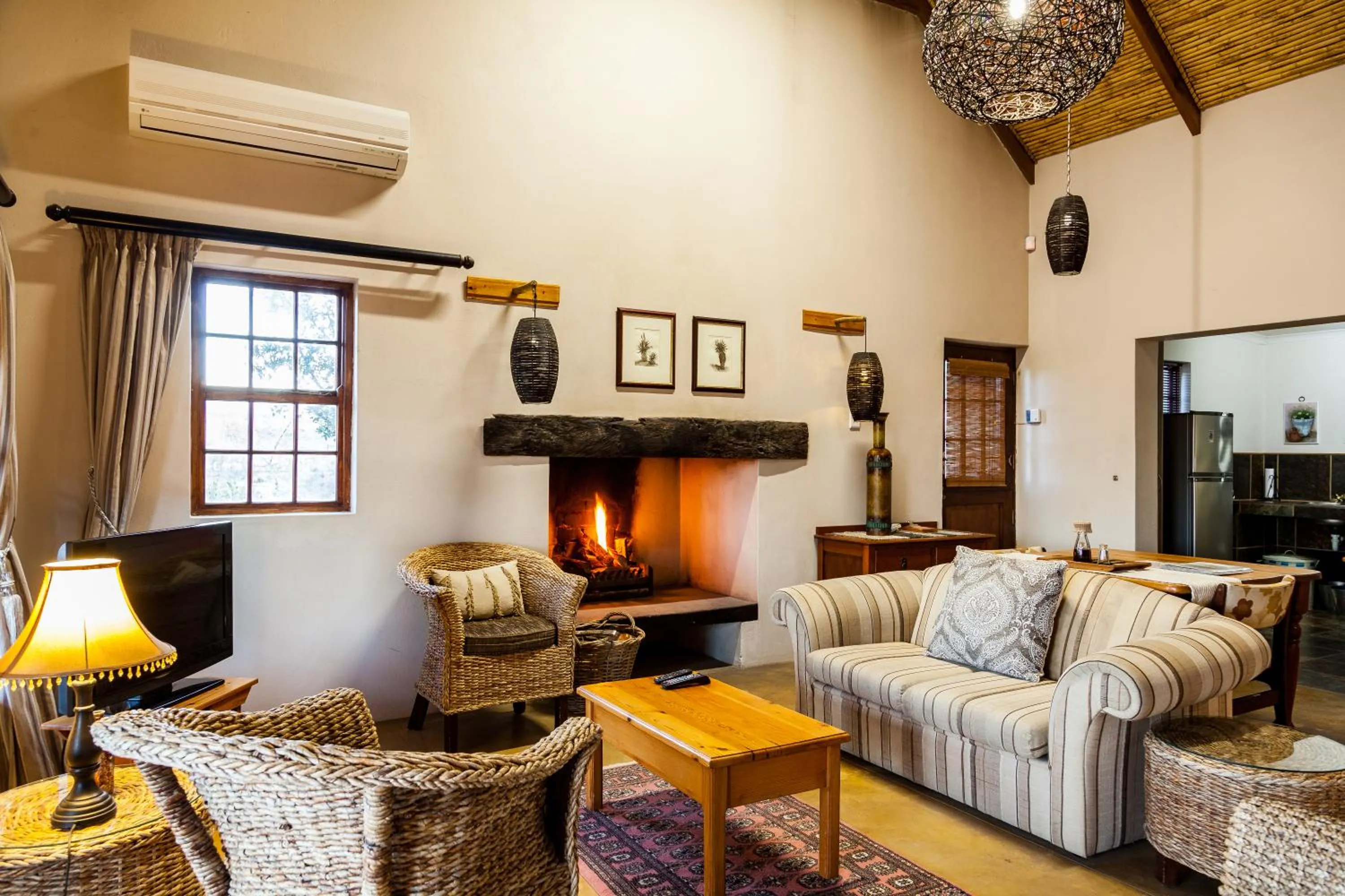 Living room in Karoo View Cottages