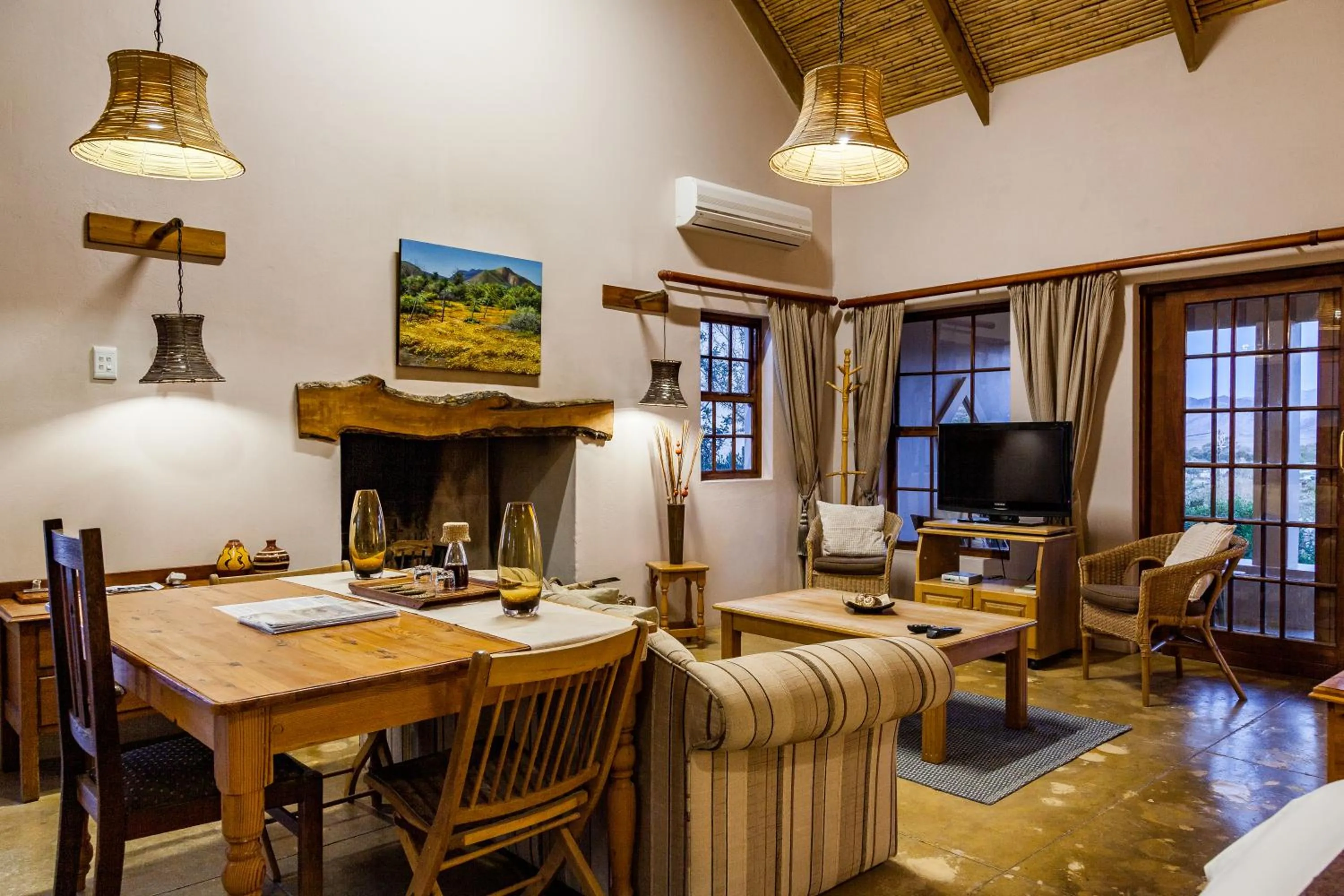 Living room in Karoo View Cottages