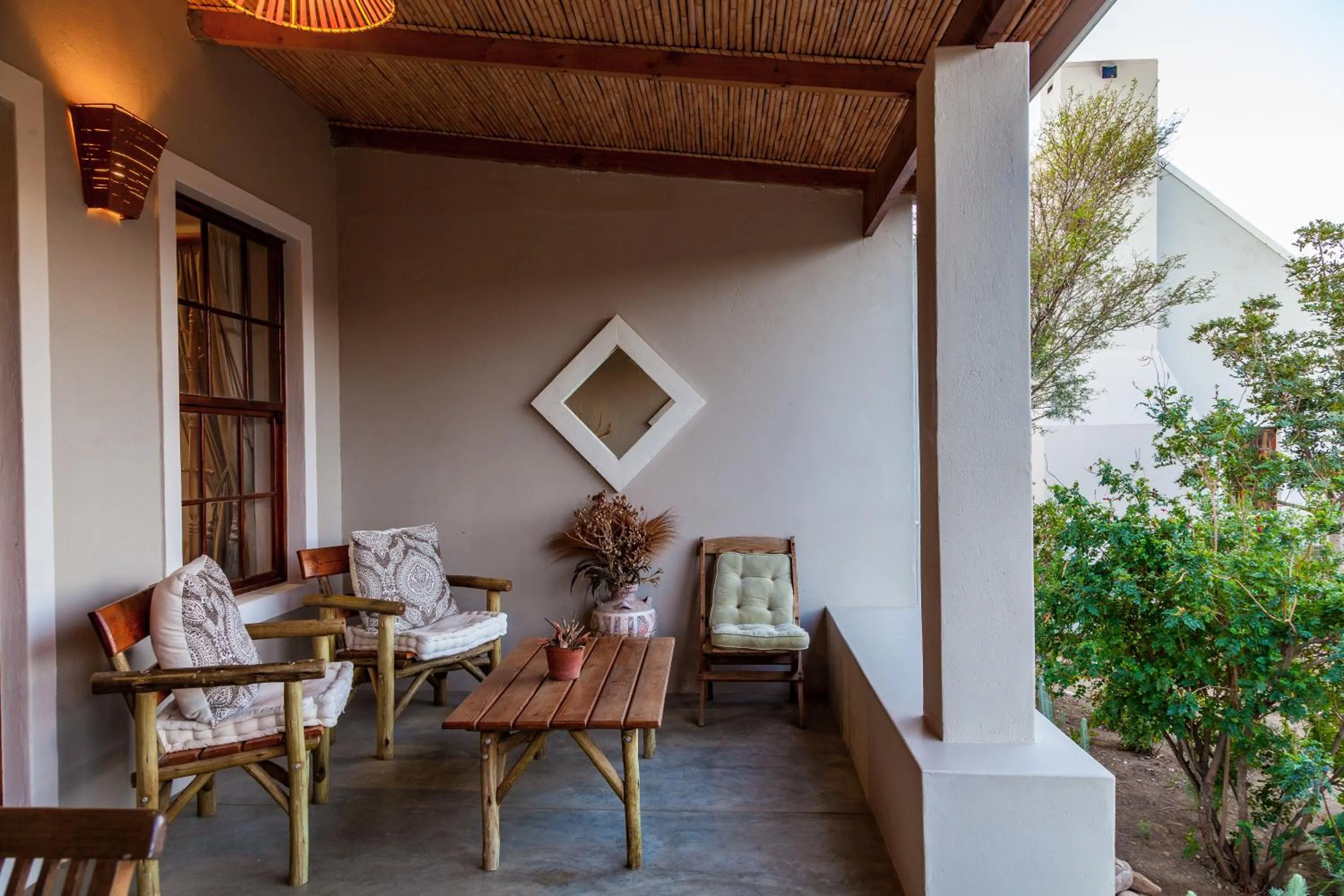 Patio in Karoo View Cottages