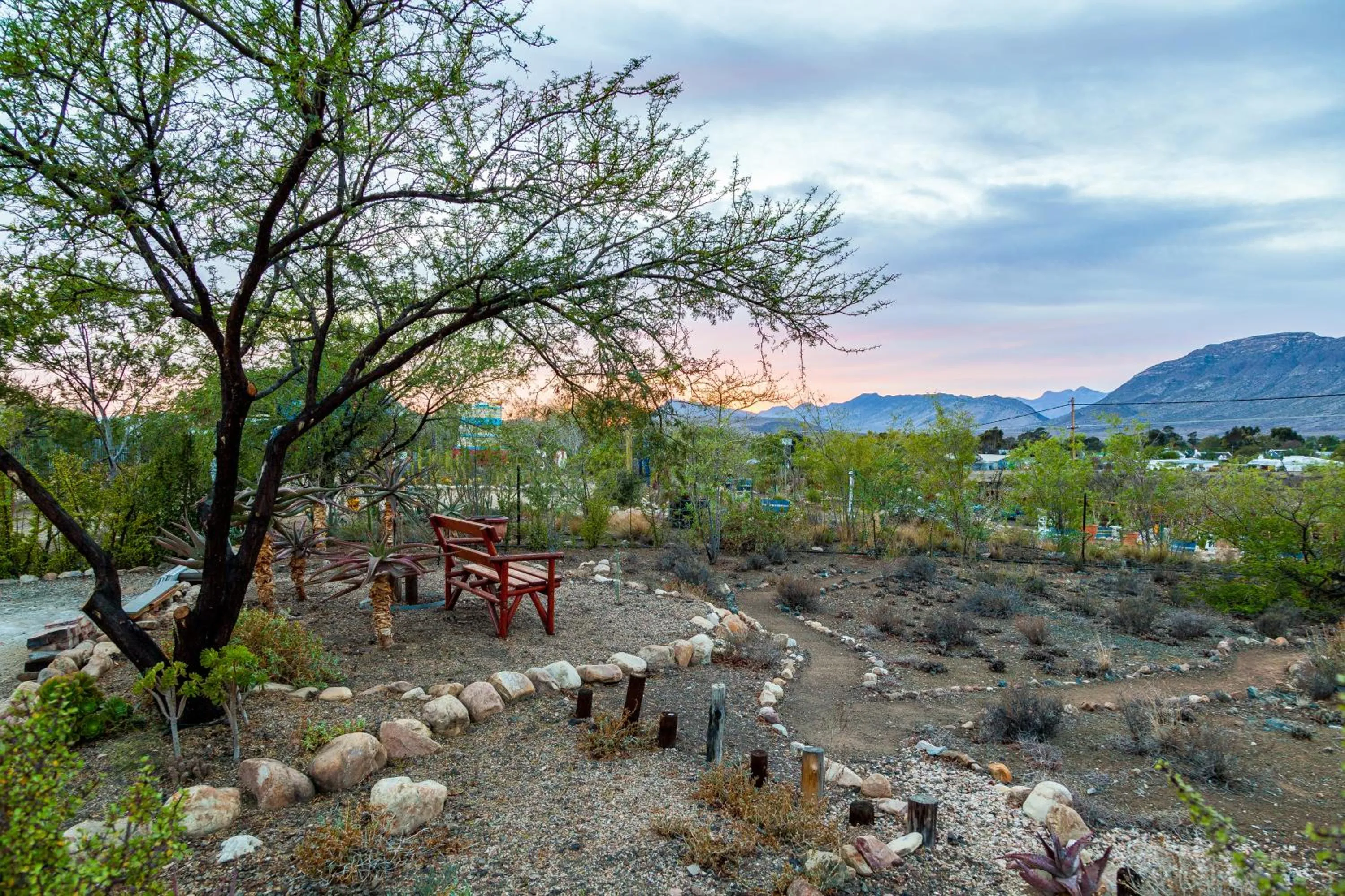 Natural landscape in Karoo View Cottages