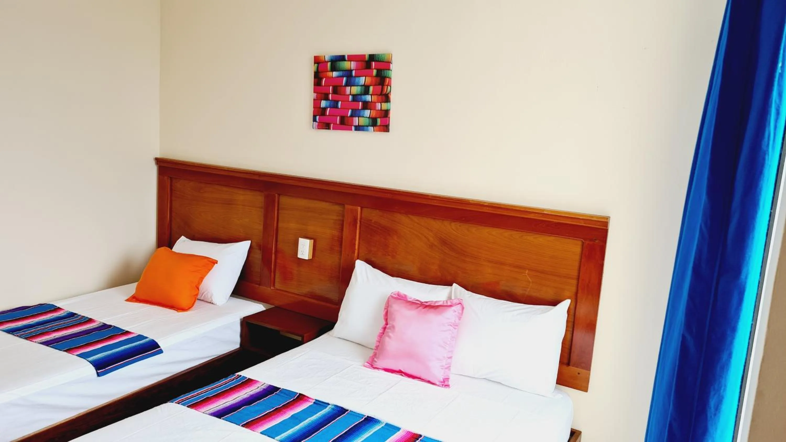 Bed in Hotel Machos Mahahual