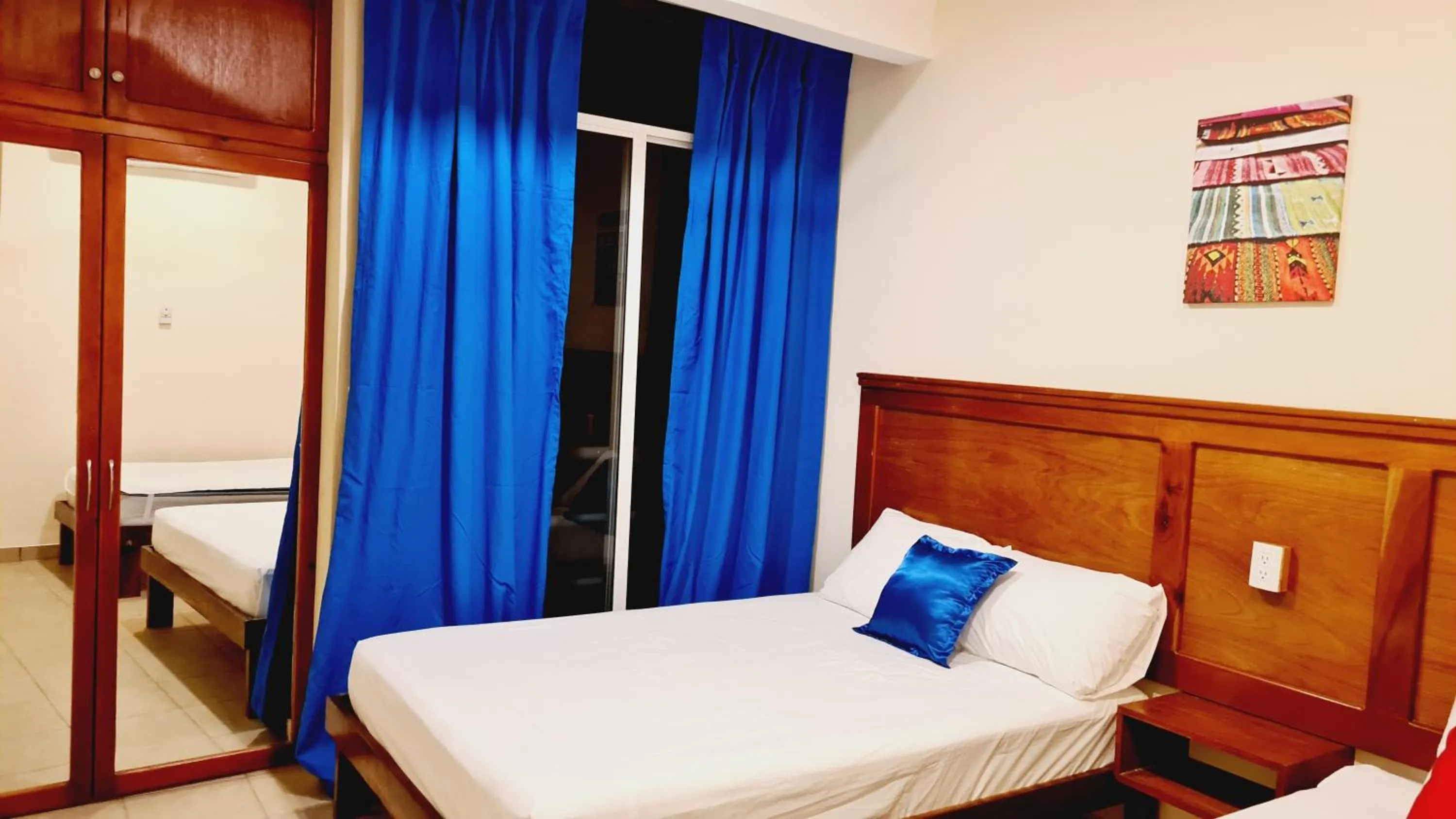 Bed in Hotel Machos Mahahual