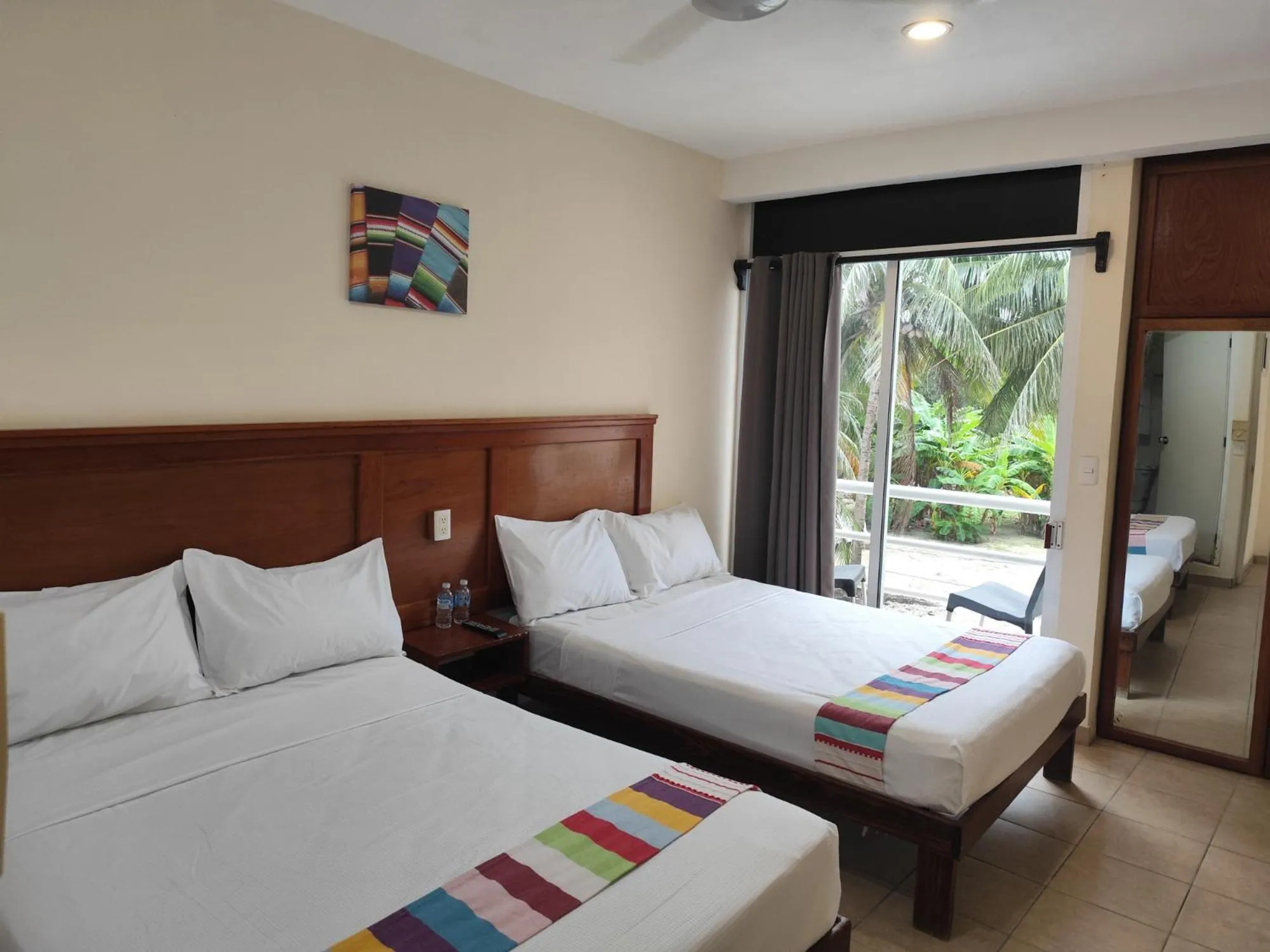 Bed in Hotel Machos Mahahual