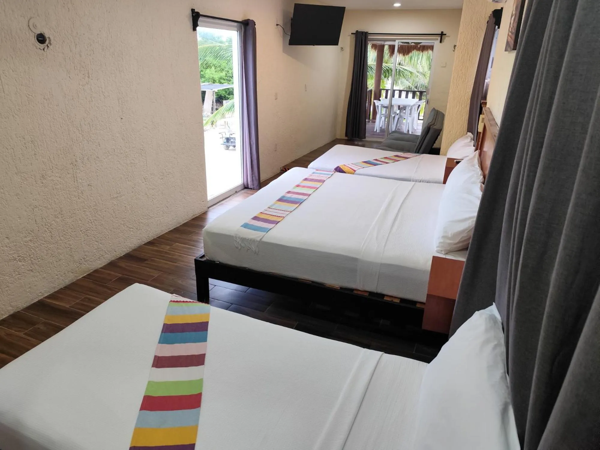 Bed in Hotel Machos Mahahual