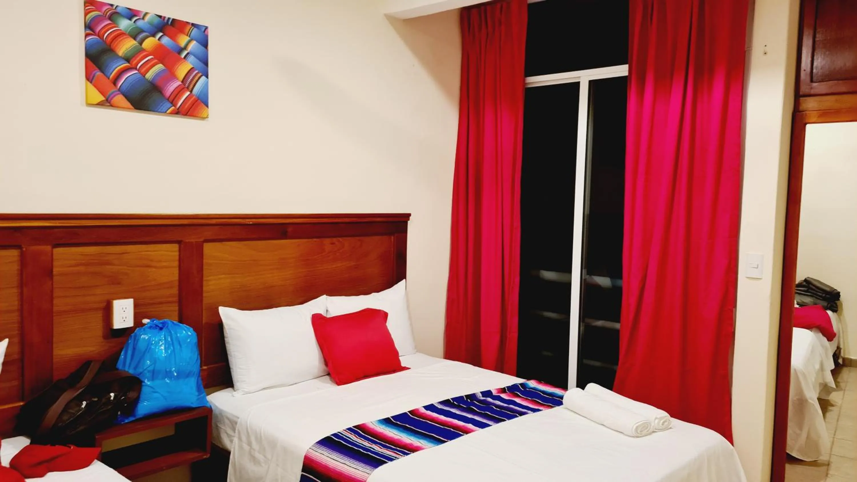 Bedroom, Bed in Hotel Machos Mahahual