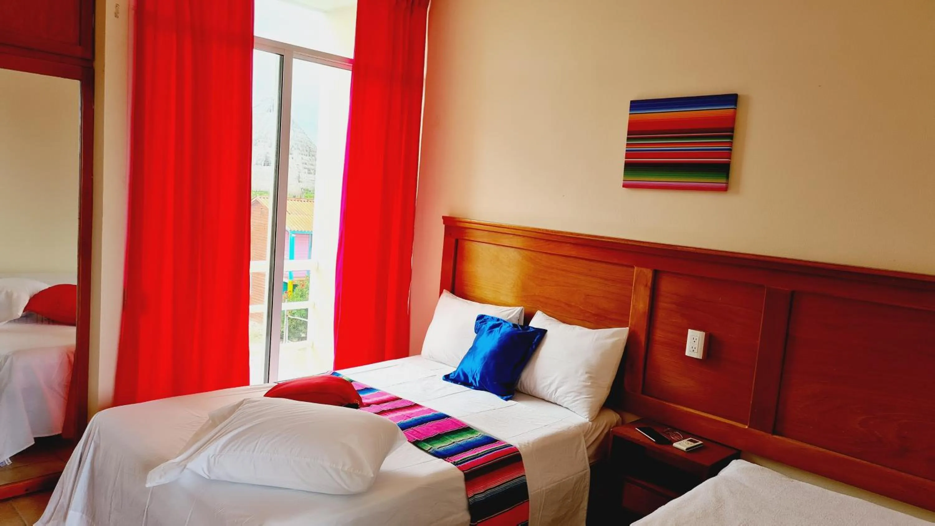 Bed in Hotel Machos Mahahual