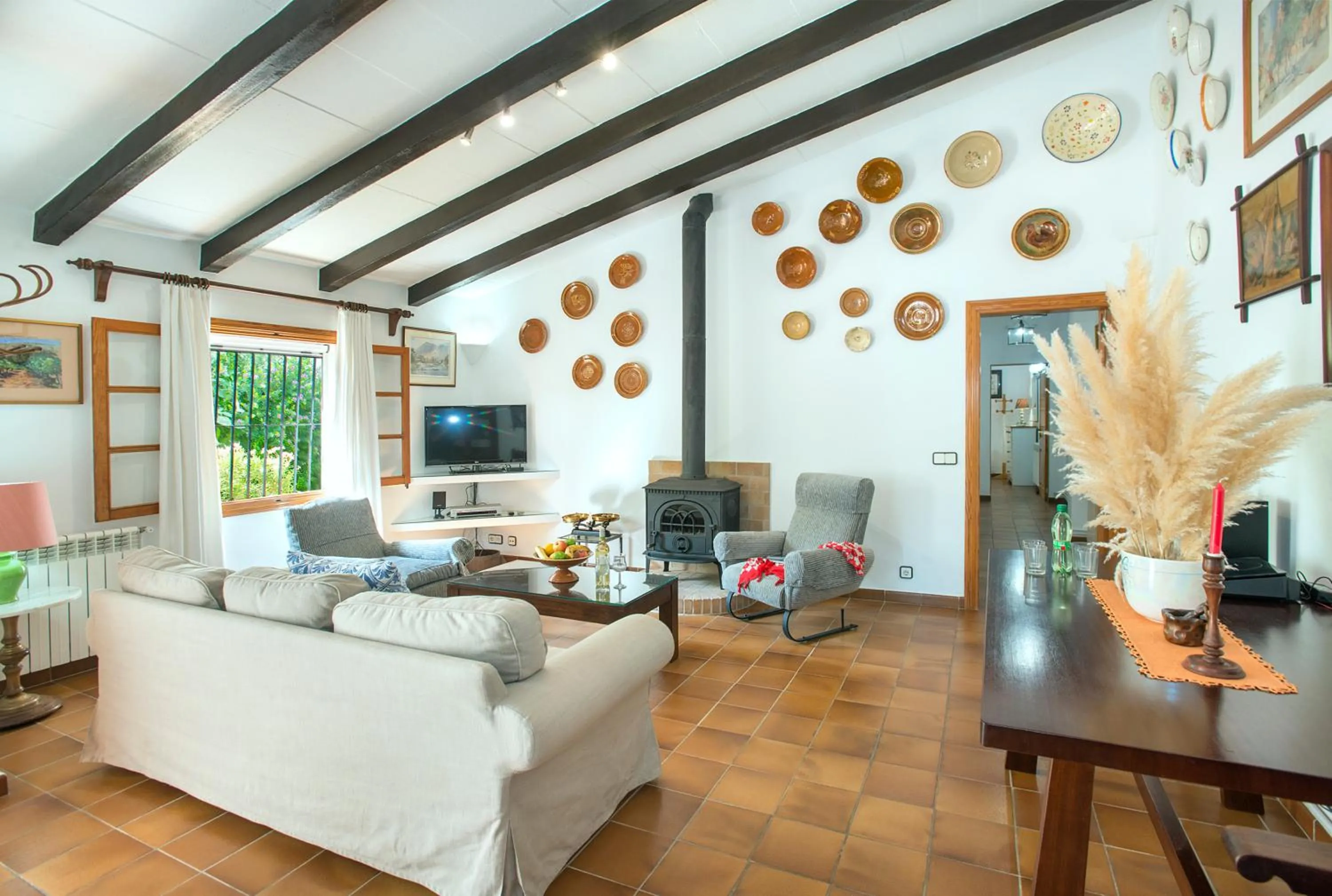 Living room in Owl Booking Villa Mateu - 5 Min Walk to the Old Town