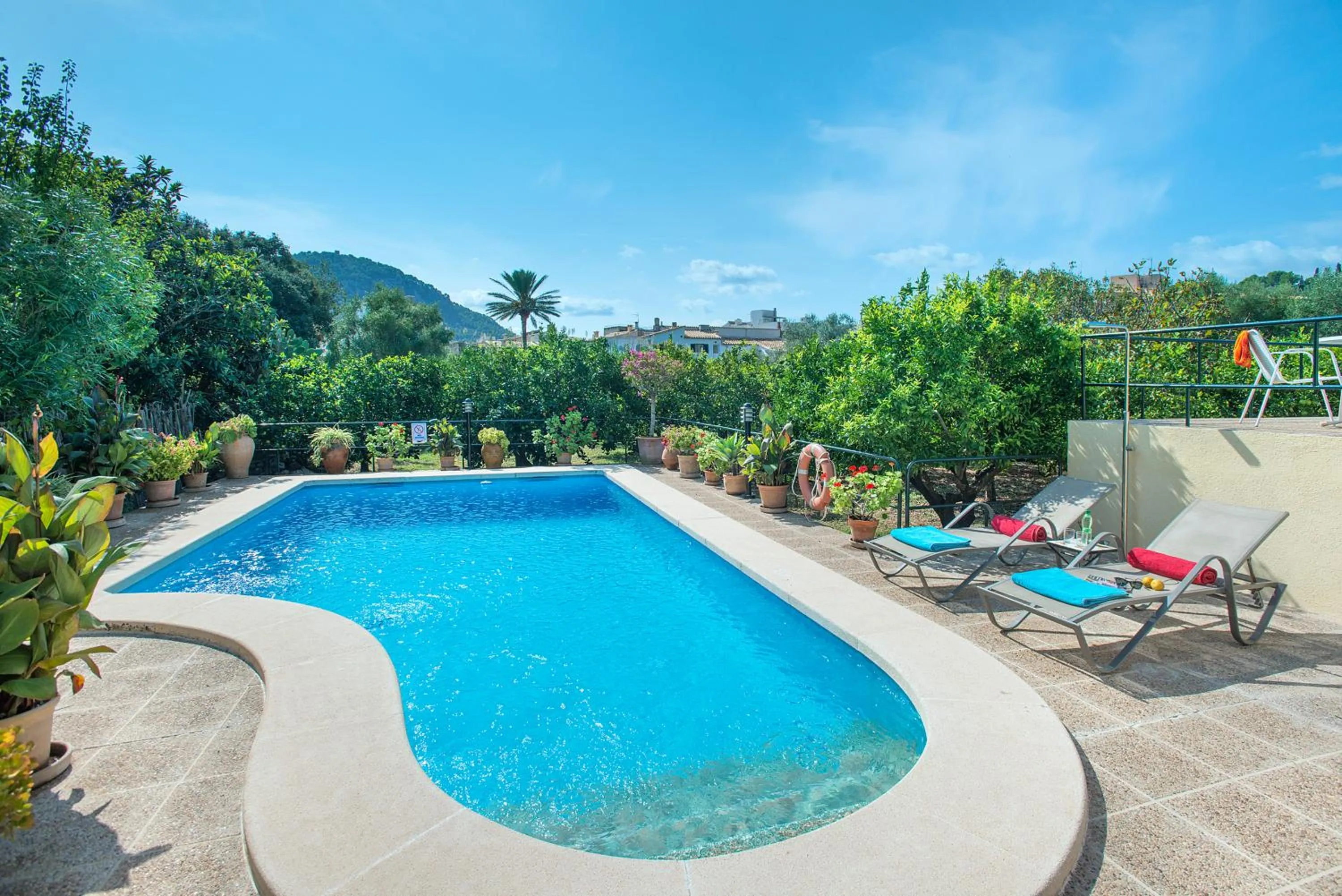 Garden in Owl Booking Villa Mateu - 5 Min Walk to the Old Town