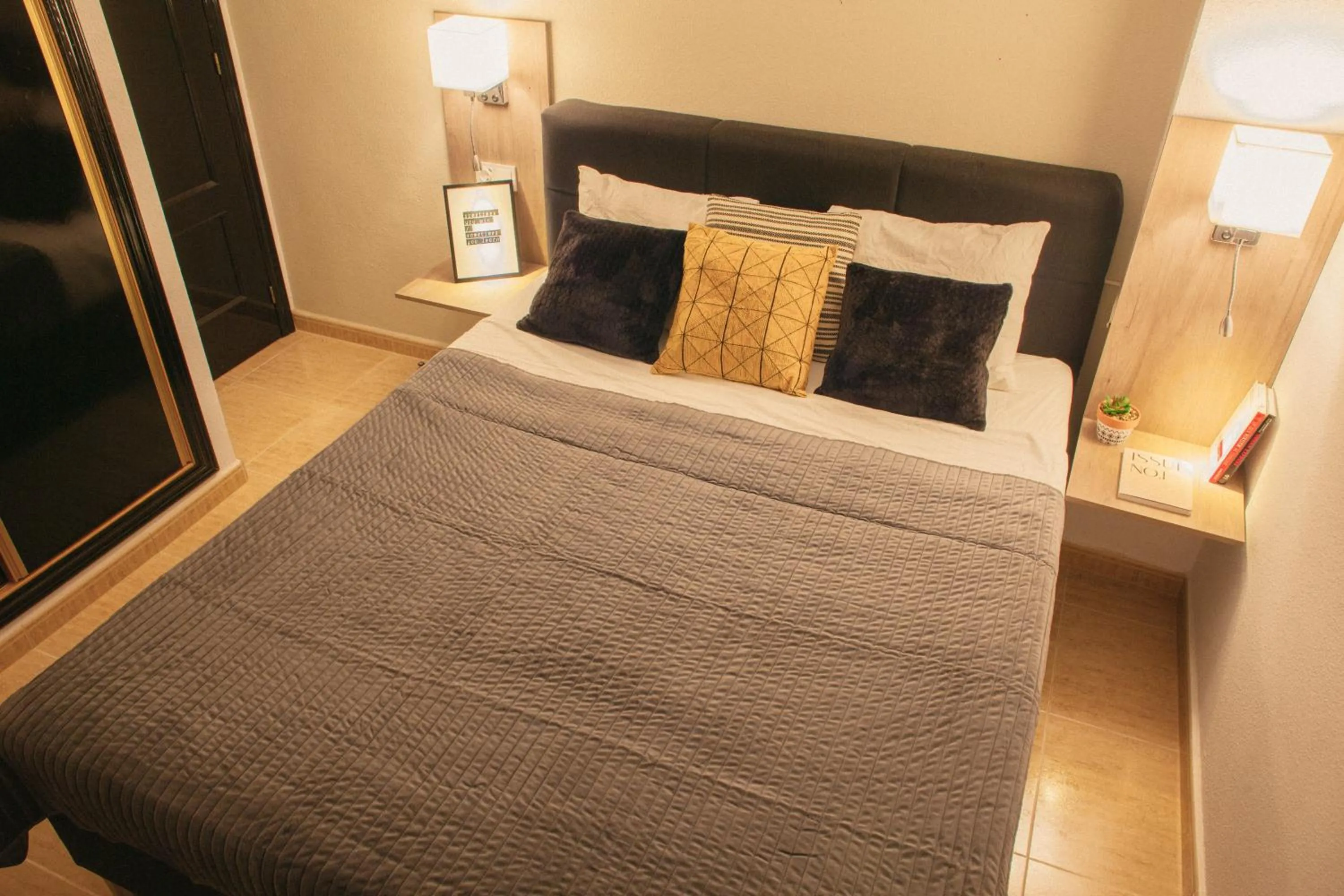 Bed in Aparthotel Costa Blanca