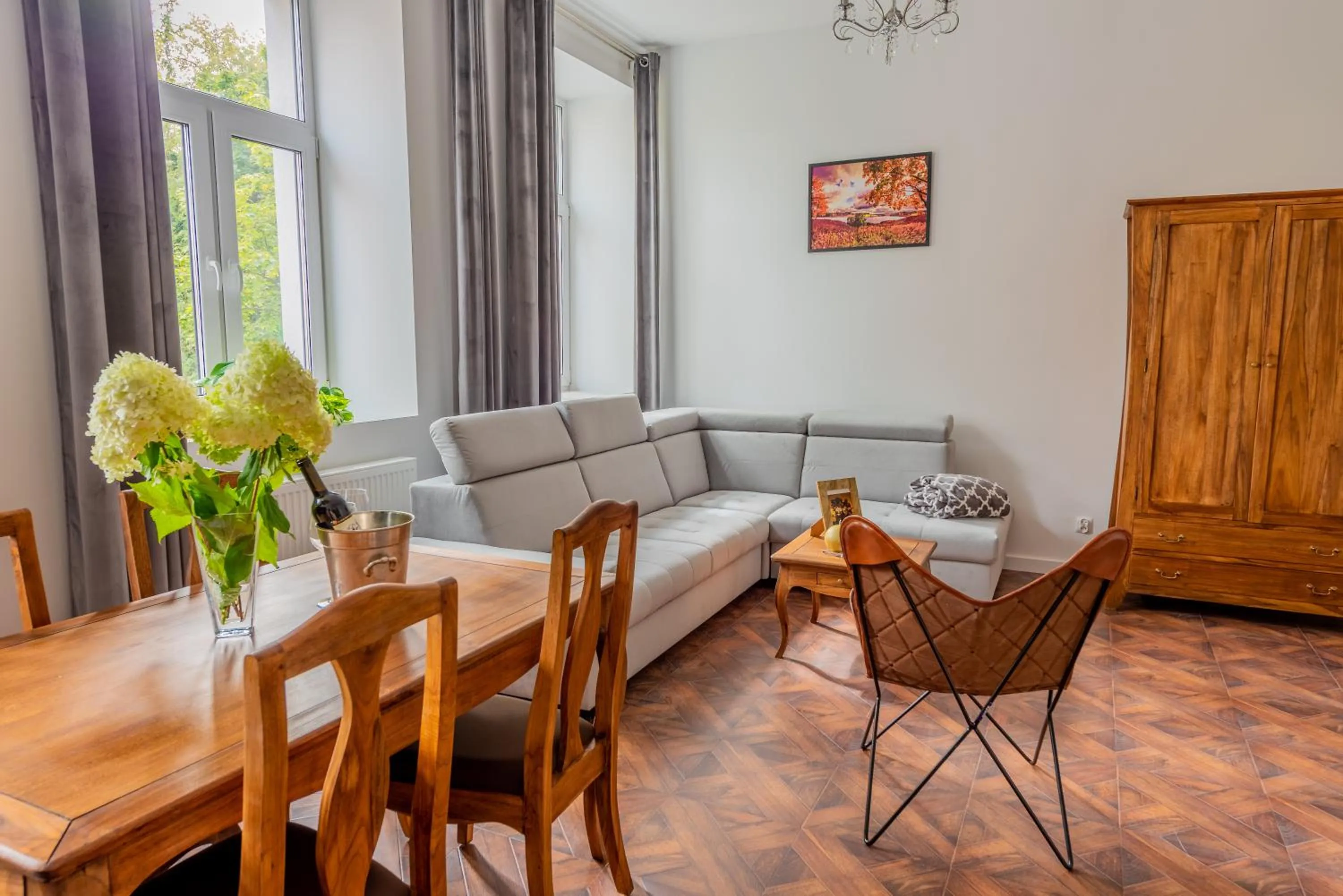 Living room in Kamienica Zamenhofa - Apartamenty na wynajem